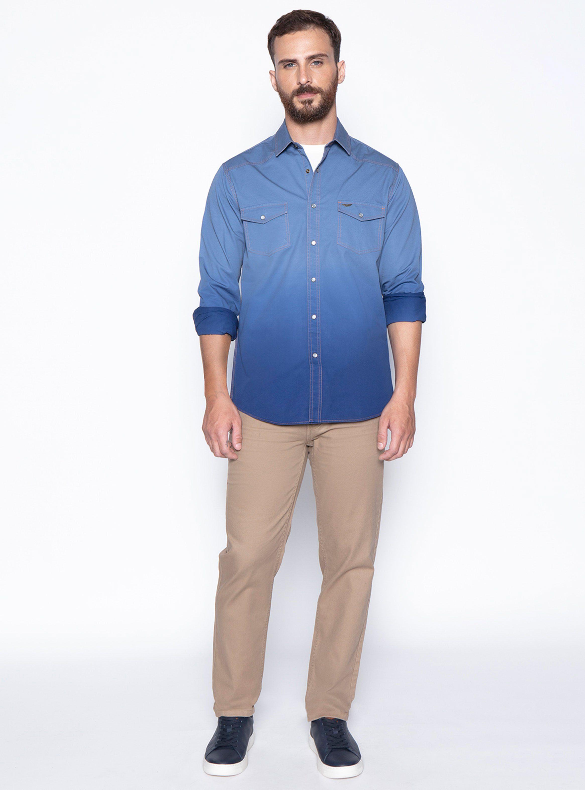 Camisa Modelo Degrade Slim-3