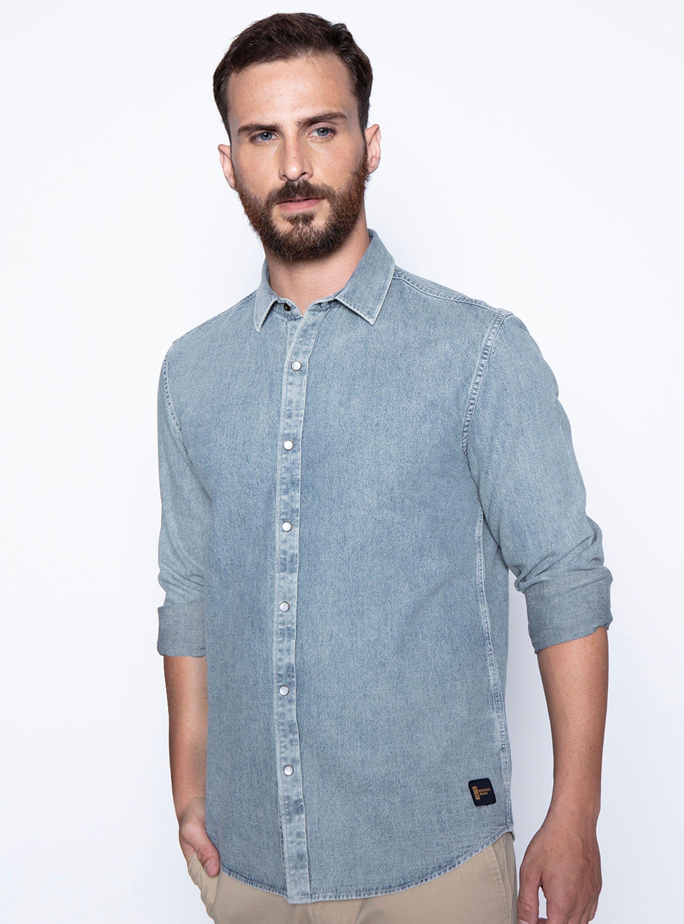 Camisa Denim Miami Slim-0