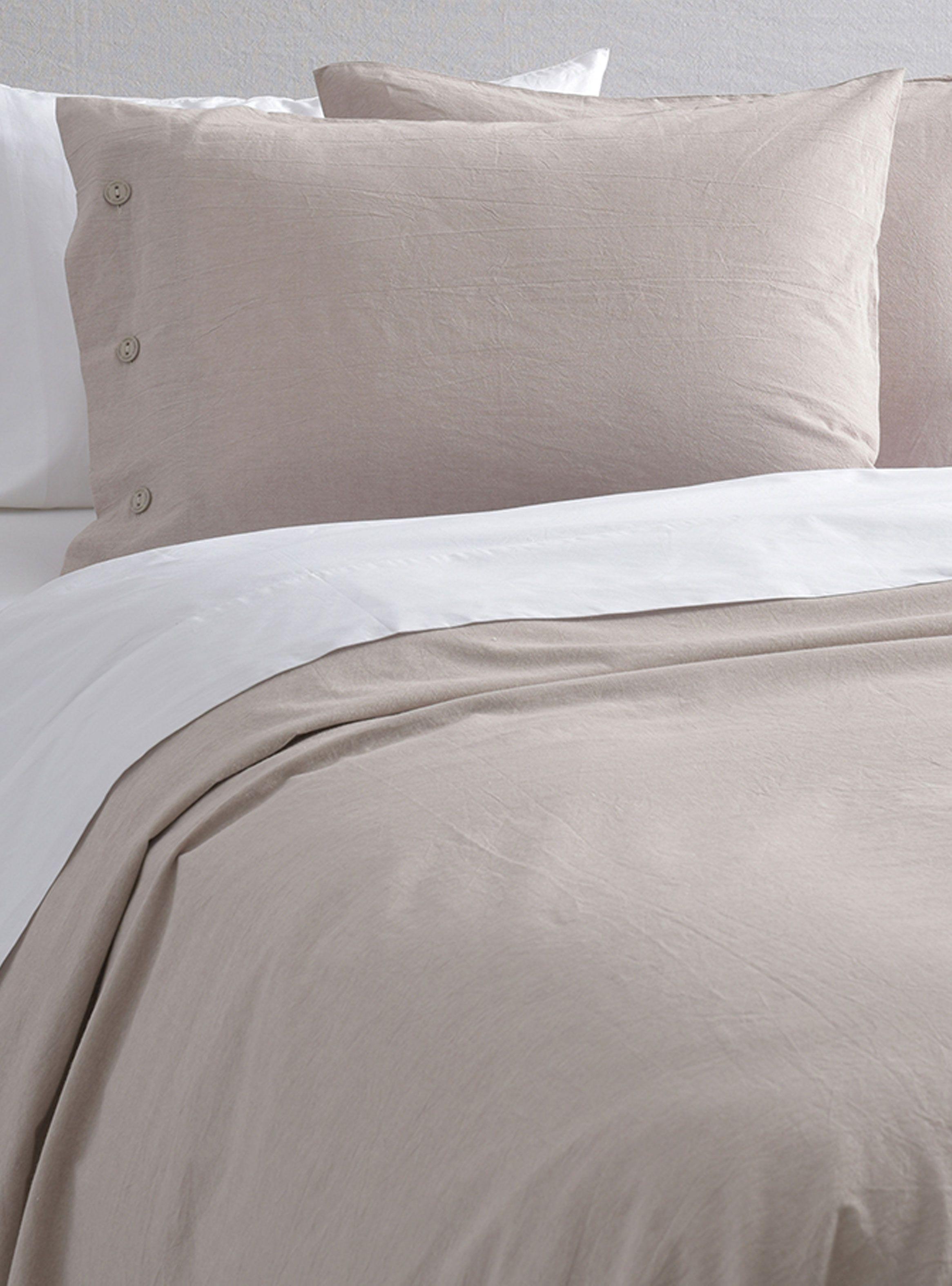 Cubreplumón Algodón 1.5 Plazas Beige-2