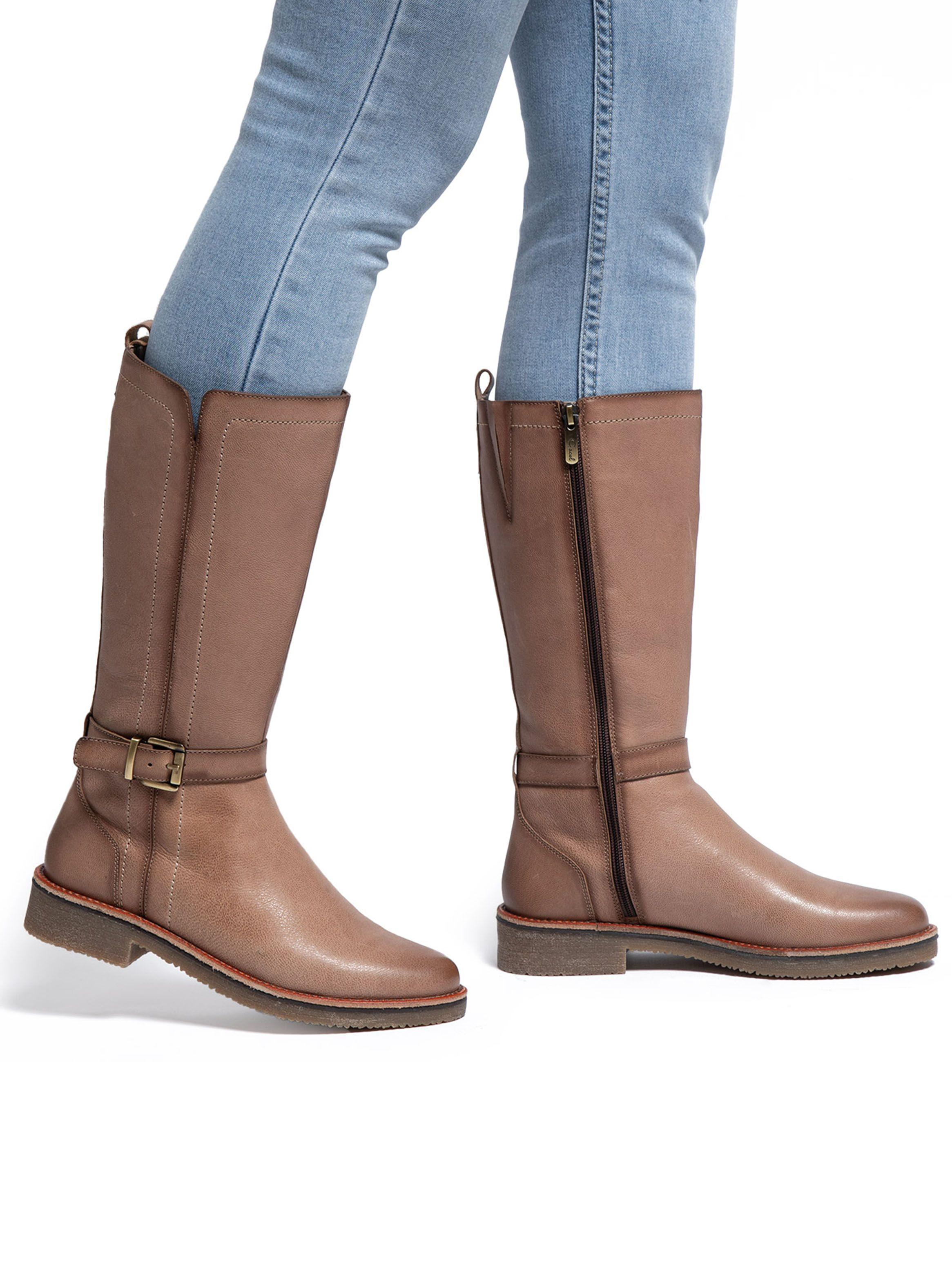 Bota Cuero Nora 659330 Mujer-0