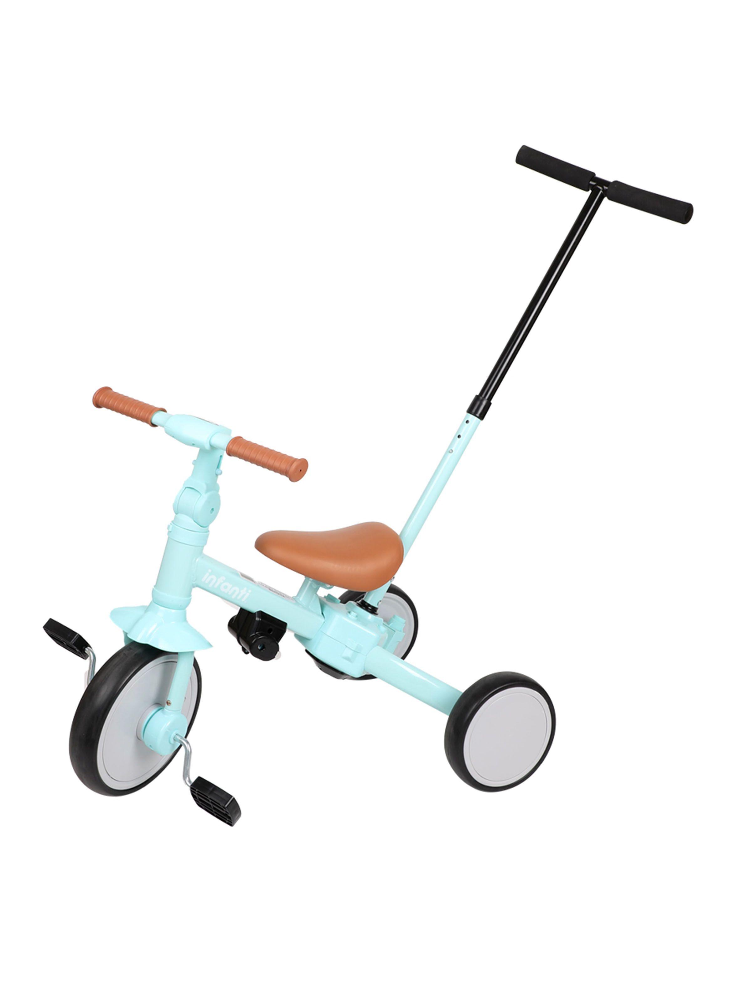 Triciclo 4 en 1 Celeste-3