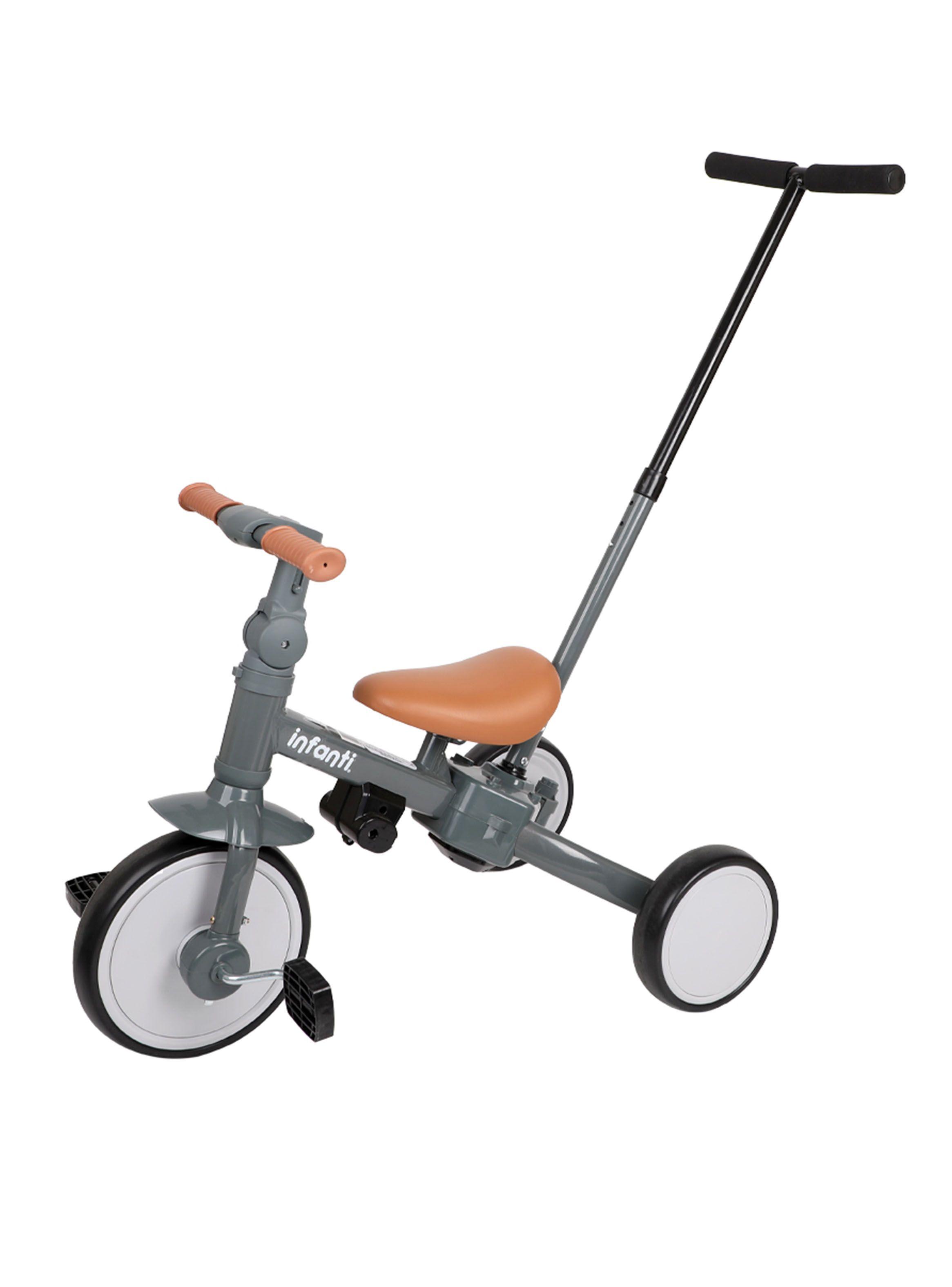 Triciclo 4 en 1 Gris-4