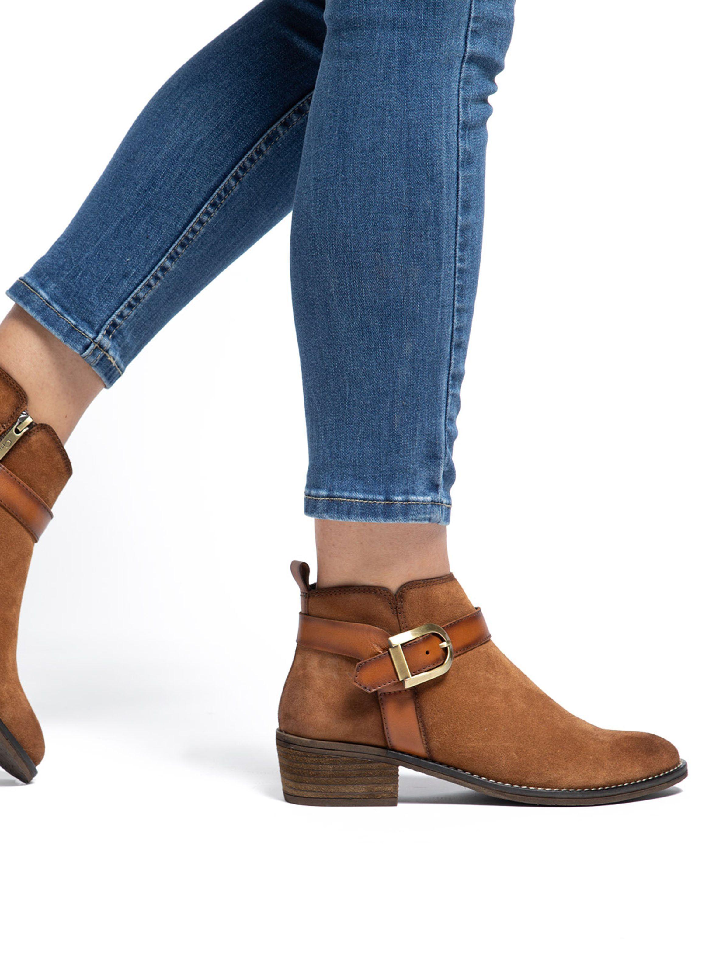 Botín Cuero Gina 659228 Mujer-0