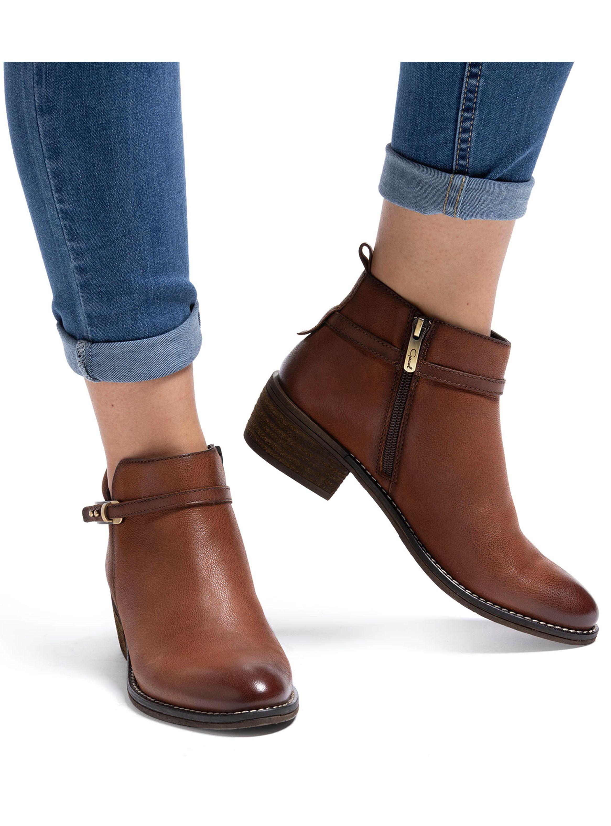 Botín Cuero Gina 659231 Mujer-0