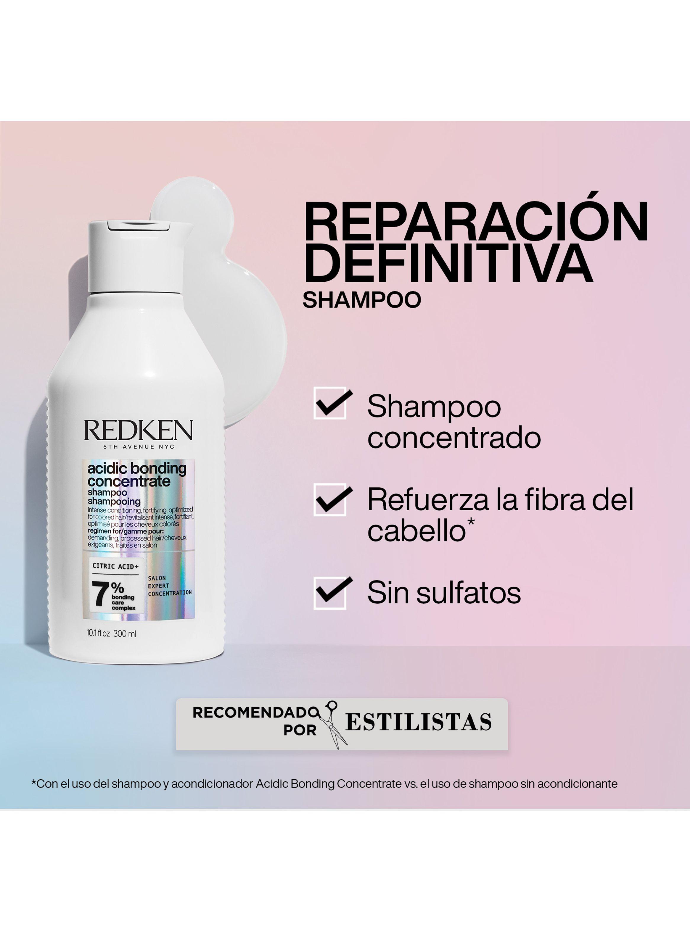 Set ABC Reparación Total Cabello Dañado Acidic Bonding Concentrate Shampoo 300ml + Acondicionador 300ml Redken-1
