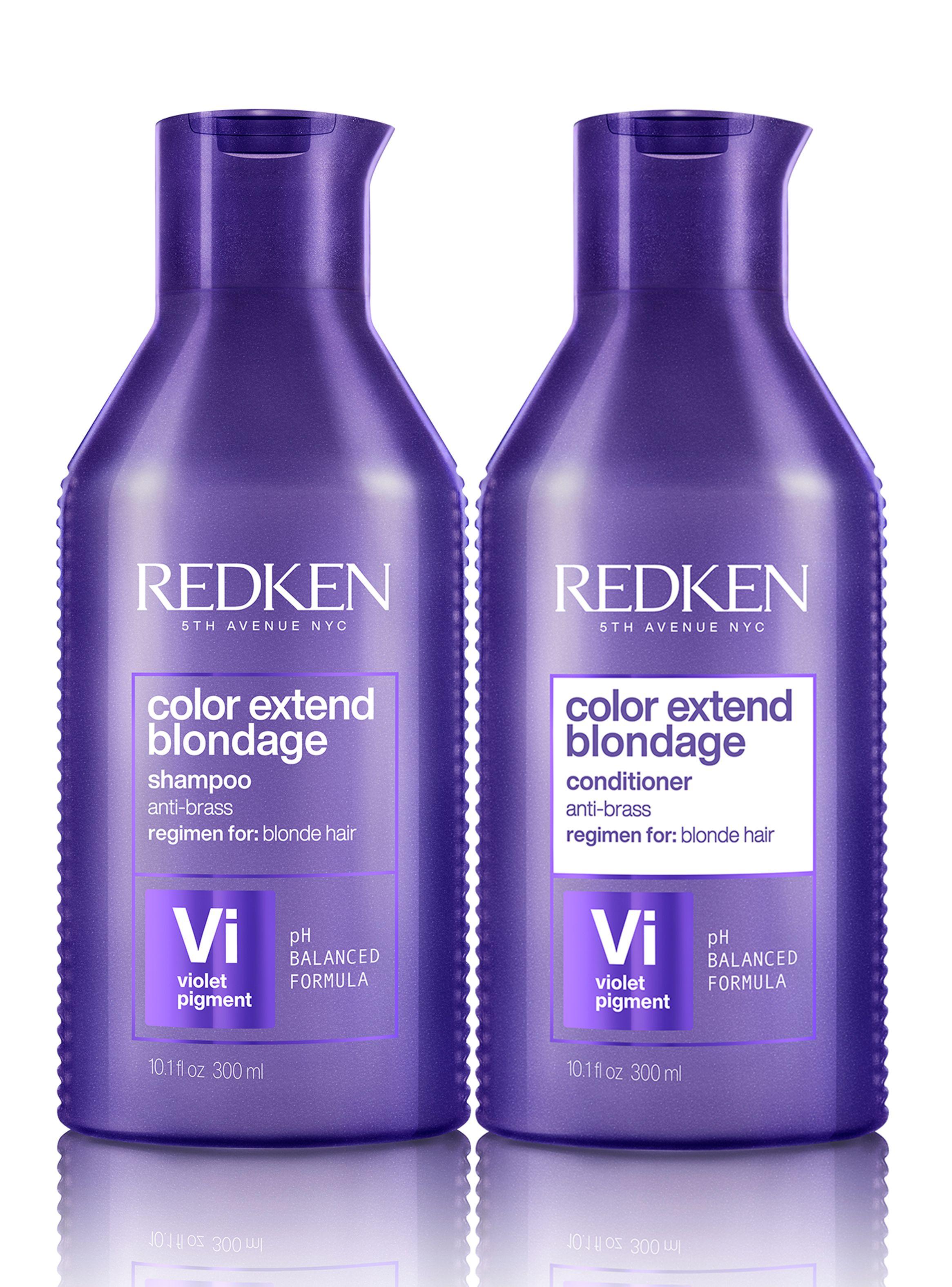 Set Matizador Cabello Rubio Color Extend Blondage Shampoo 300ml + Acondicionador 300ml Redken-0