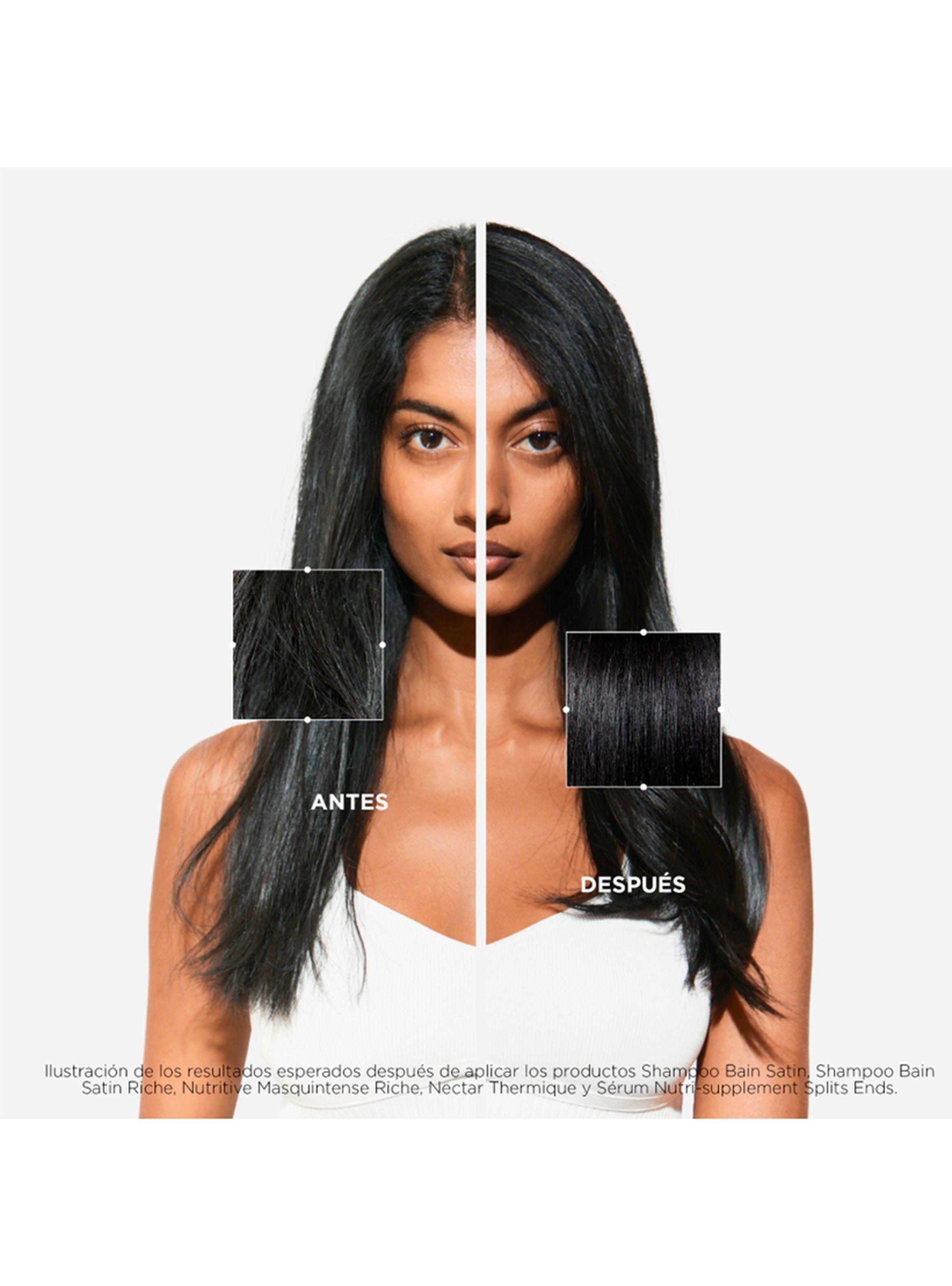 Set Cabello Seco Nutritive Shampoo Bain Satin Riche 250ml + Aceite LHuile Originale Elixir Ultime 50ml Kérastase-3