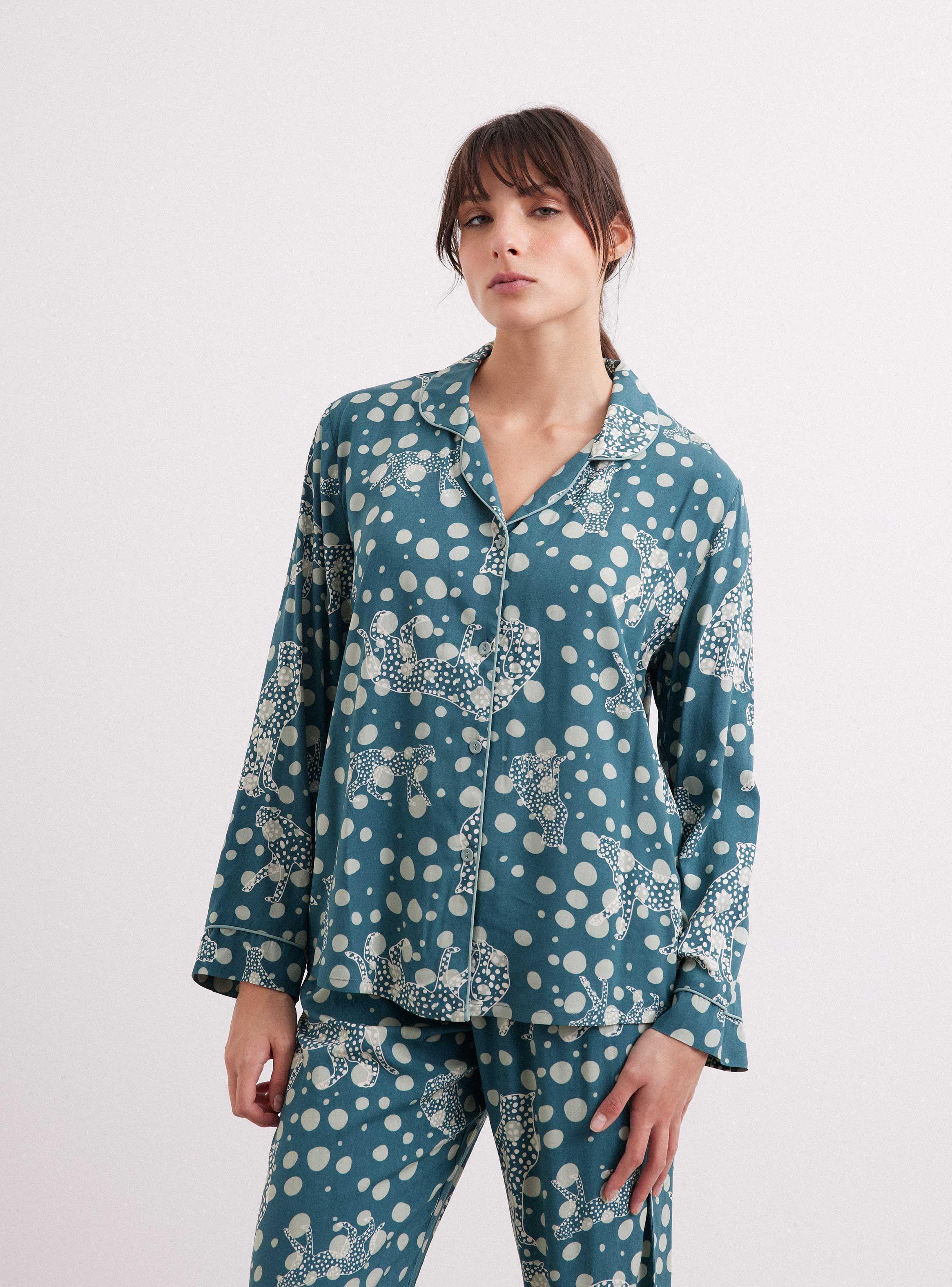 Pijama Camisero Full Color Print 01-0