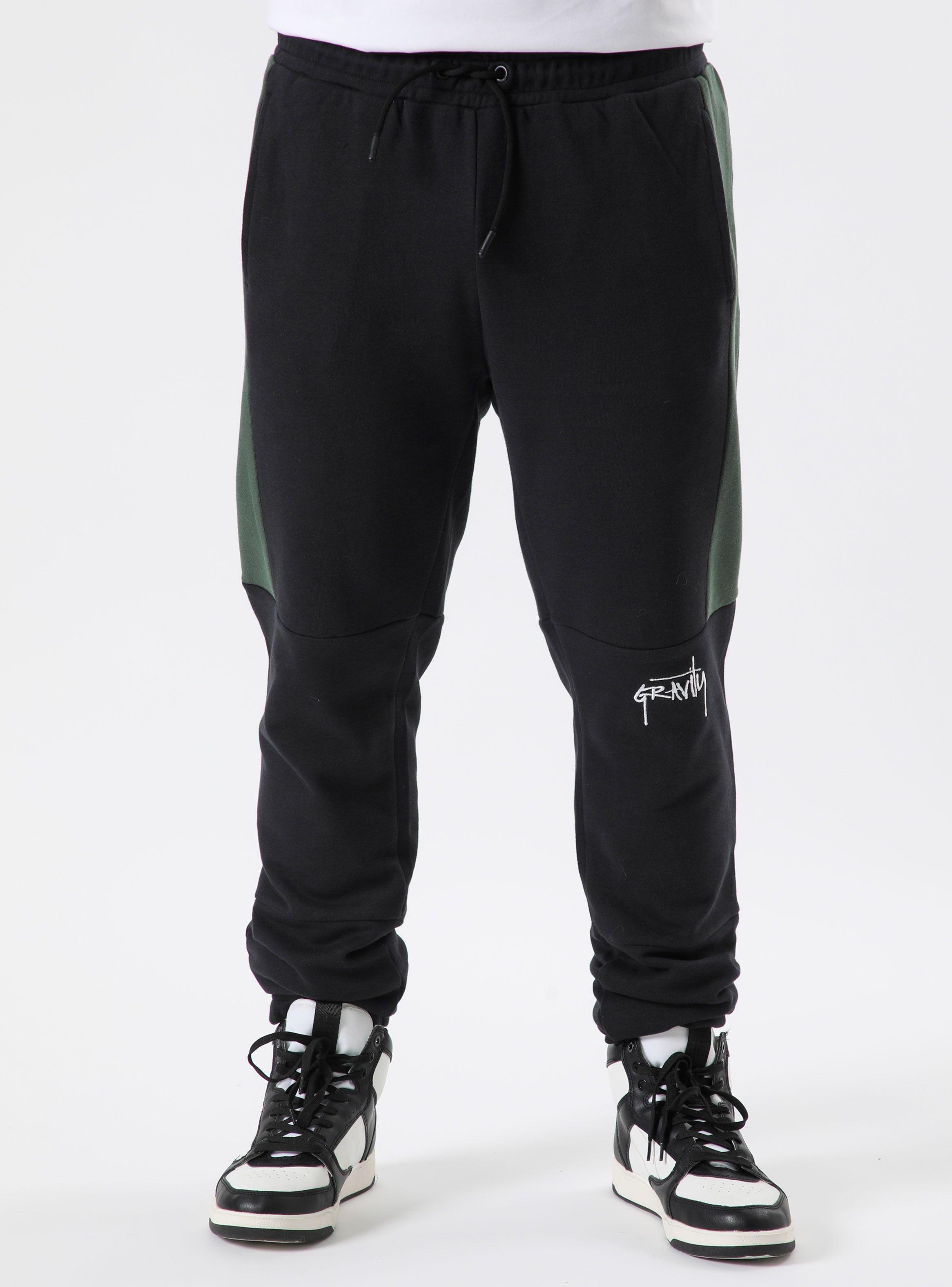 Jogger Color Block Bordado en Rodilla-0