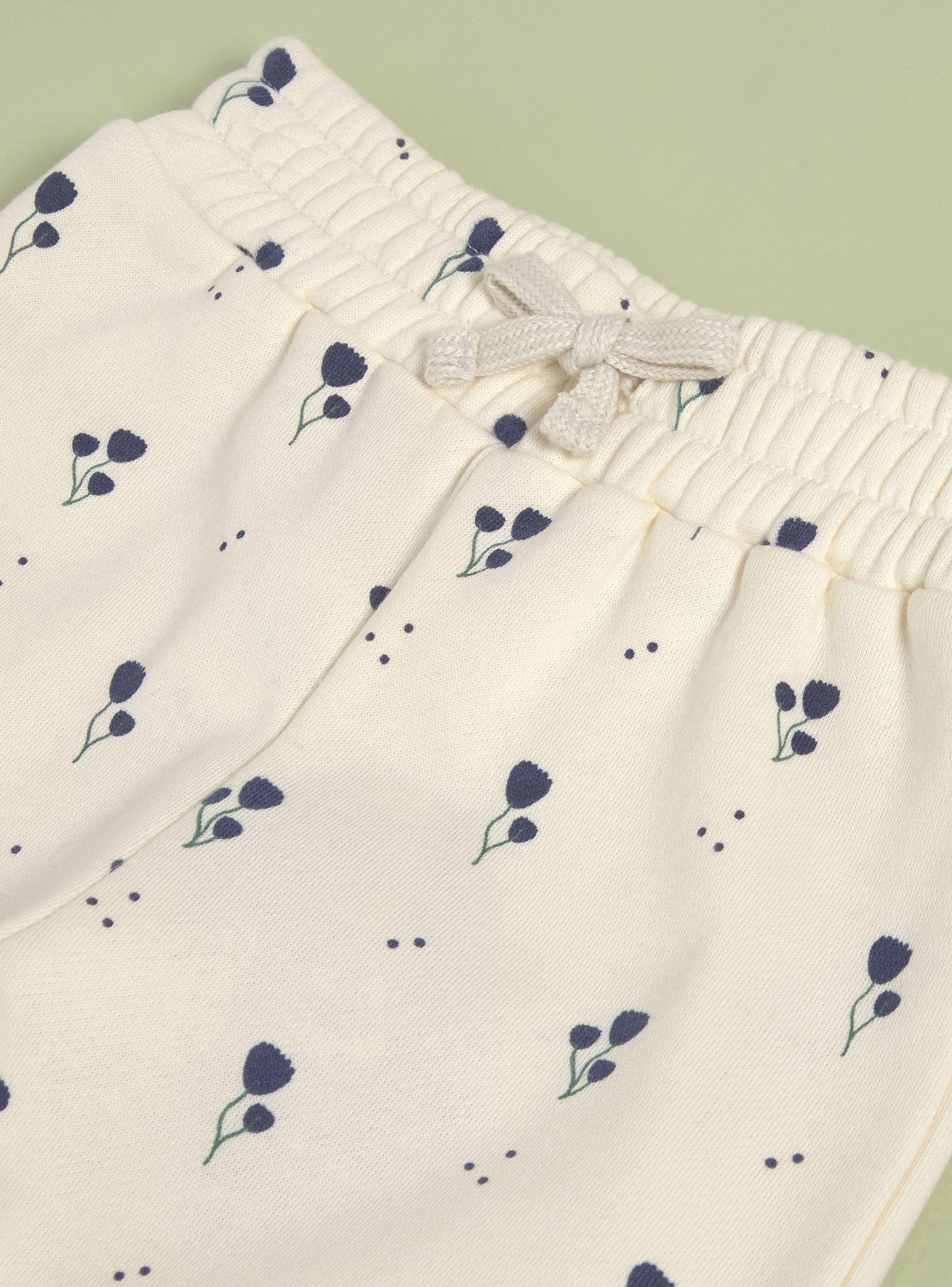 Pantalón Ancho Fleece Estampado-4