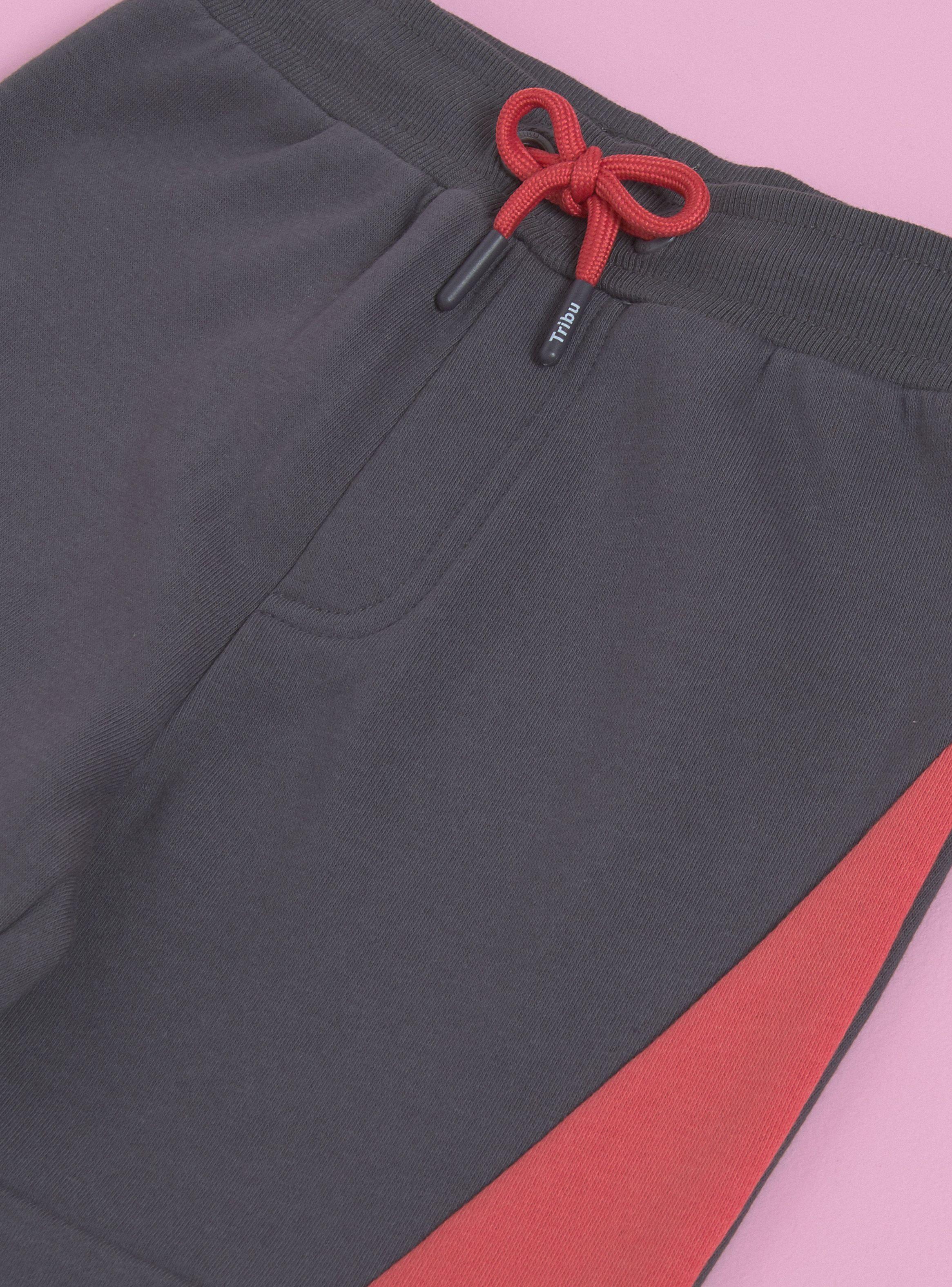 Pantalón Fleece Cortes Bicolor-4