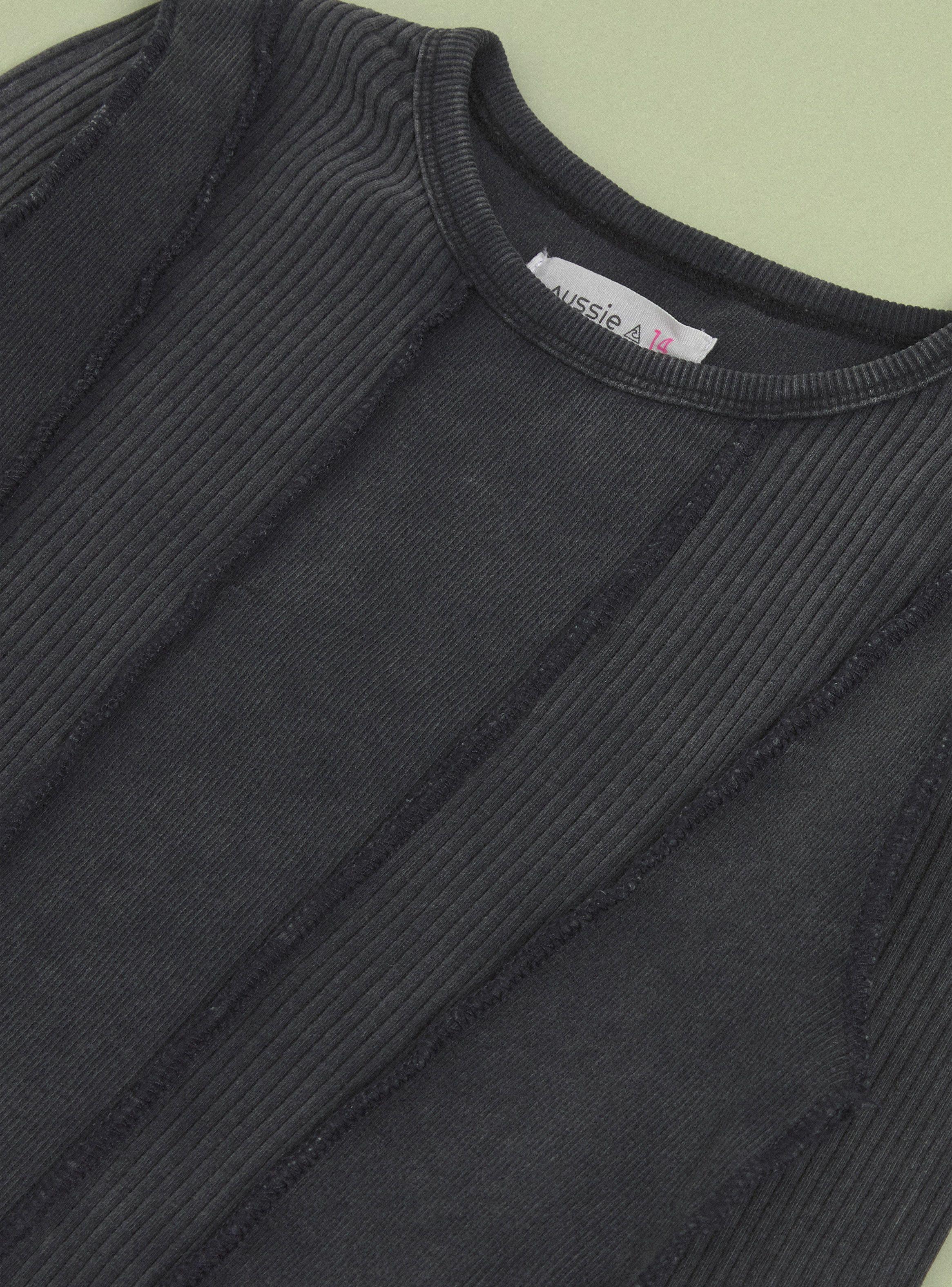 Polera Detalles Costuras y Lavado Acid Wash-4