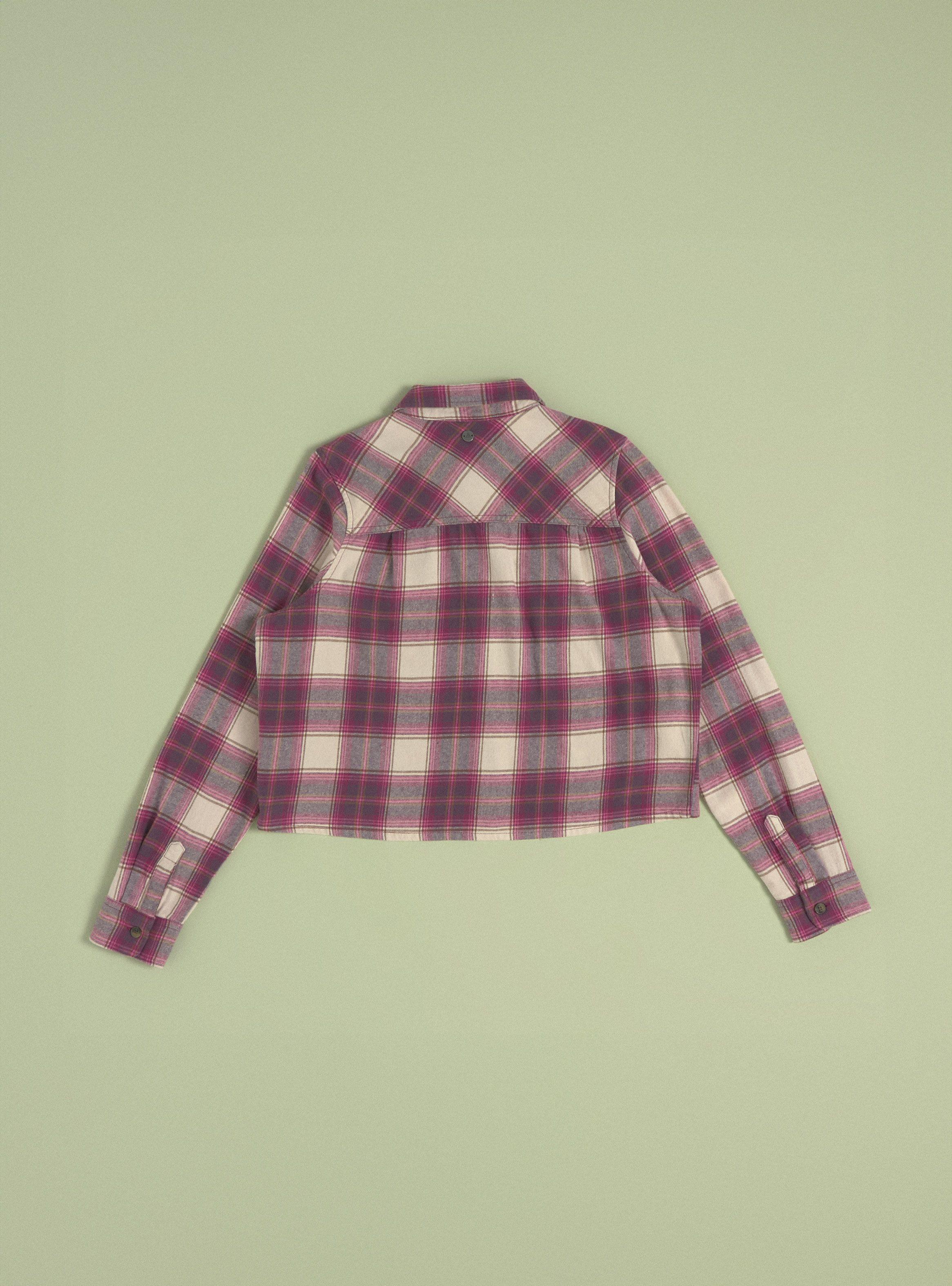 Blusa Cuadrillé Manga Larga-3