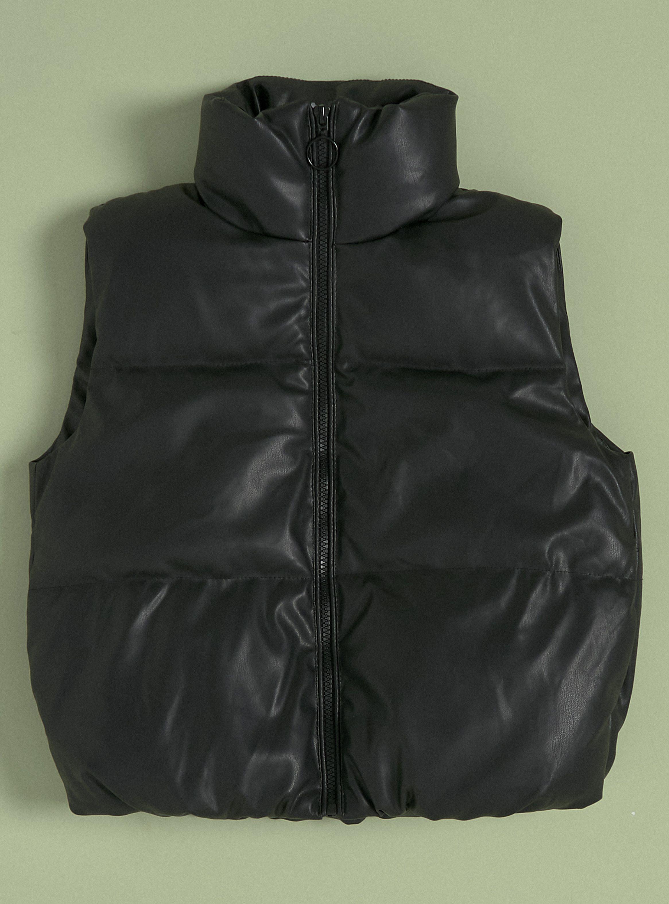 Chaqueta Pu Sin Mangas-2