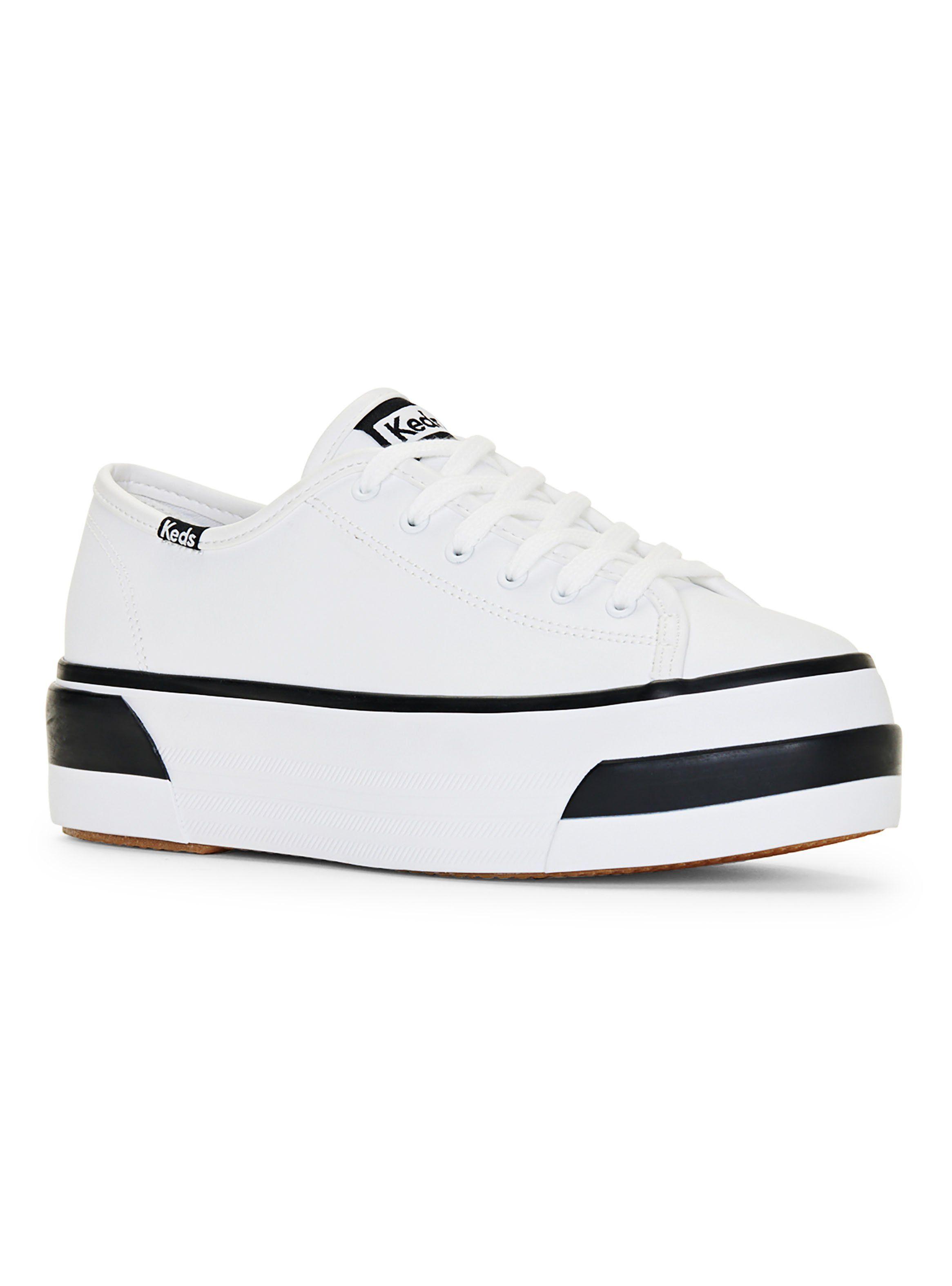 Zapatilla Urbana Triple-Up Bumper Foxing Cuero Mujer-1