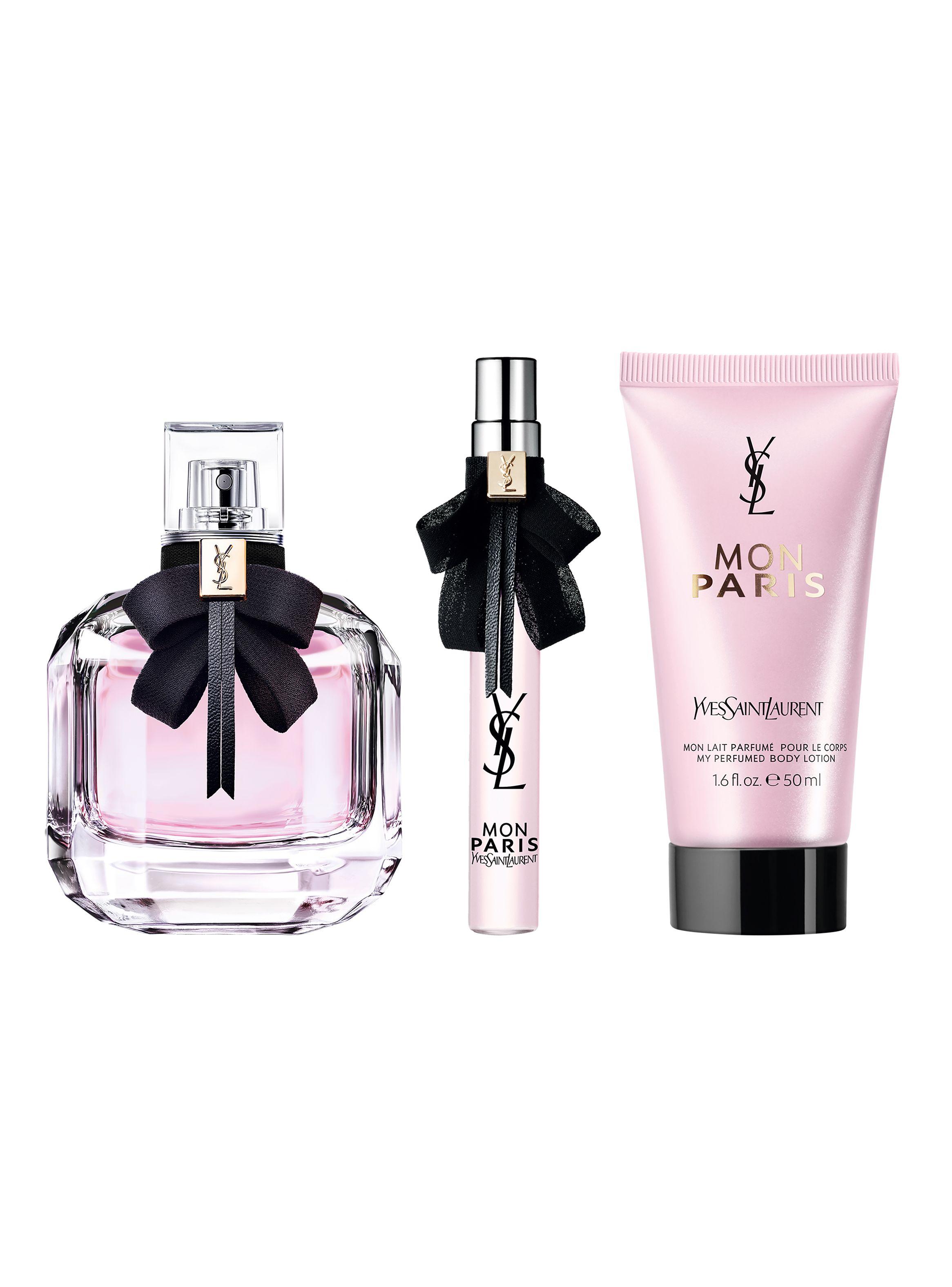 Set Perfume Mon Paris EDP Mujer 90 ml + 10 ml + Loción Corporal 50 ml Yves Saint Laurent-1
