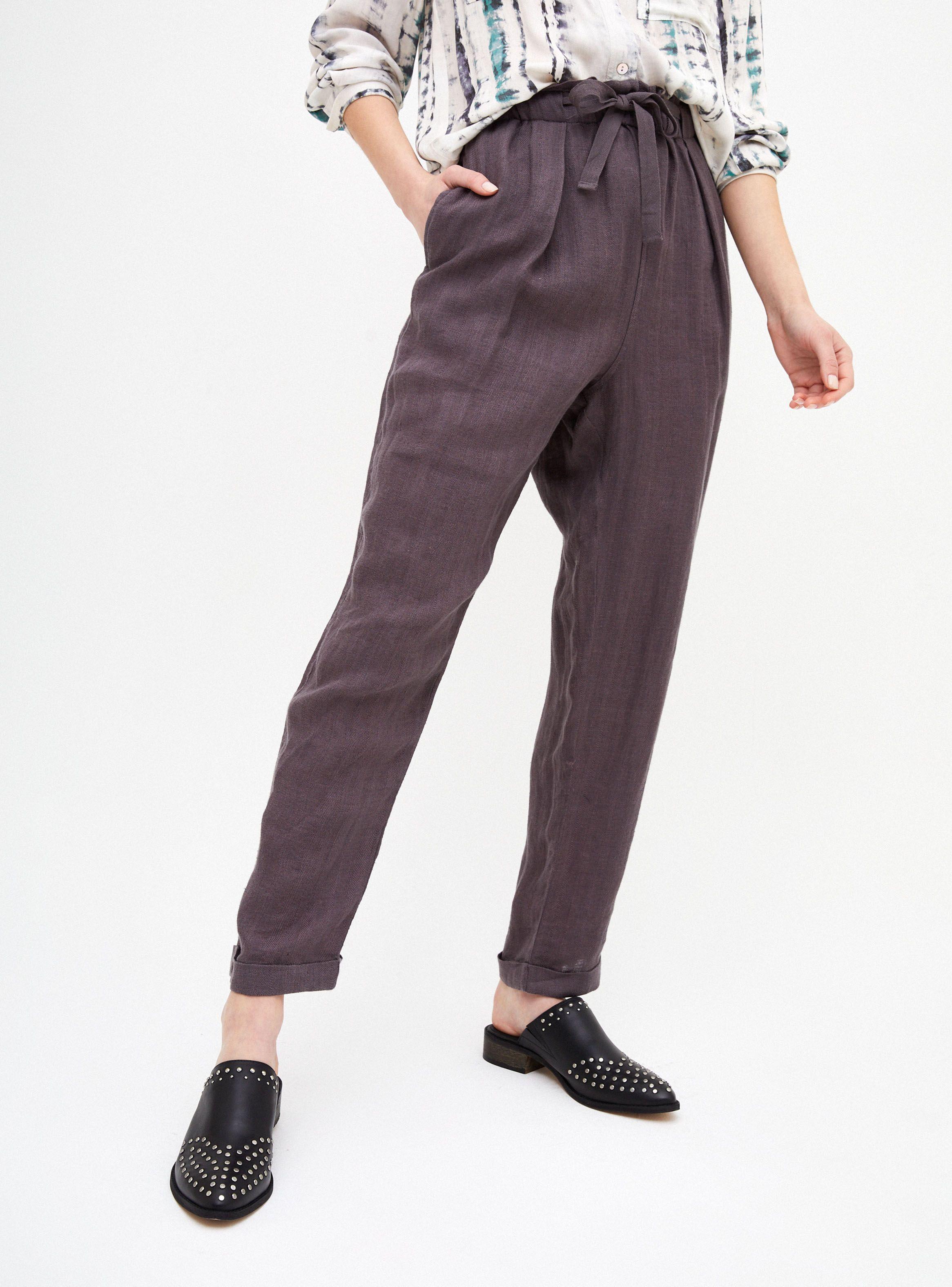 Pantalón Fit Tipo Jogger Tiro Alto-0