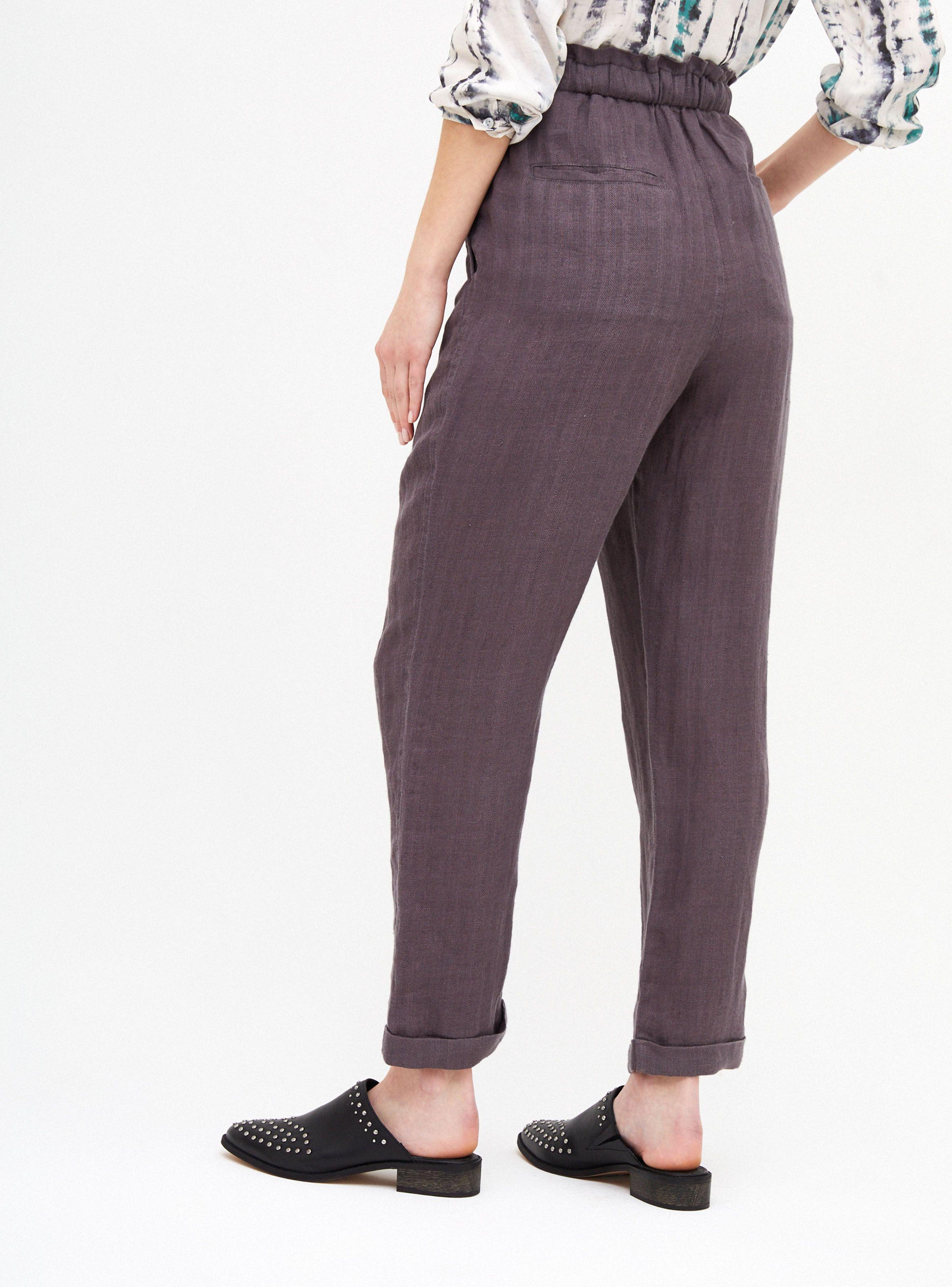 Pantalón Fit Tipo Jogger Tiro Alto-1