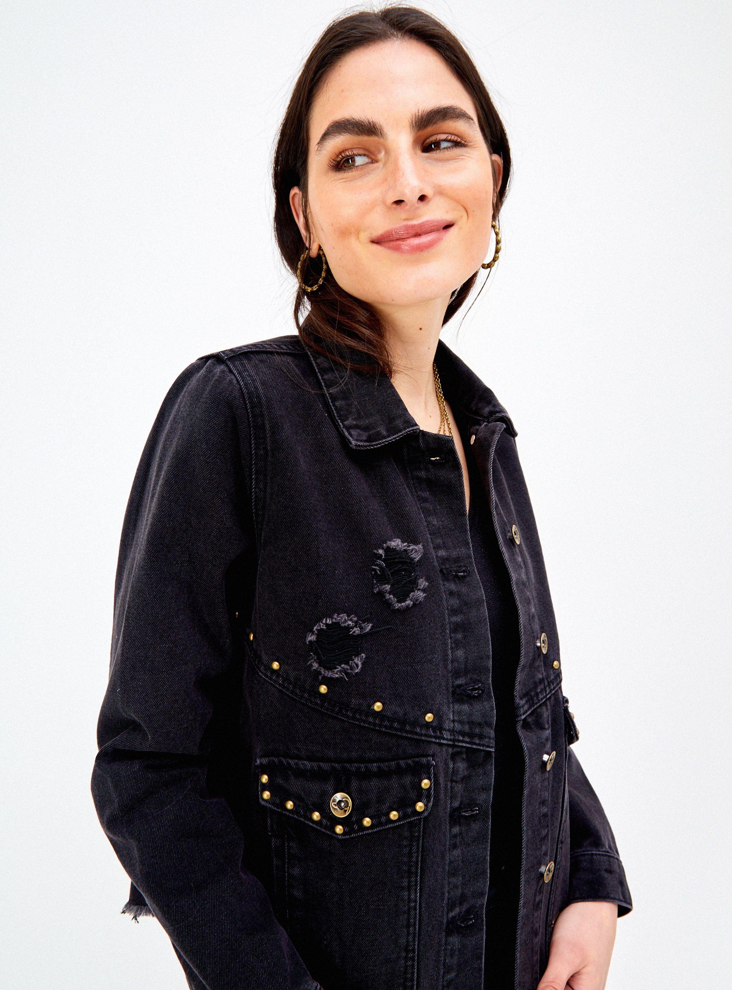 Chaqueta Denim Bolsillos Tapetas-2