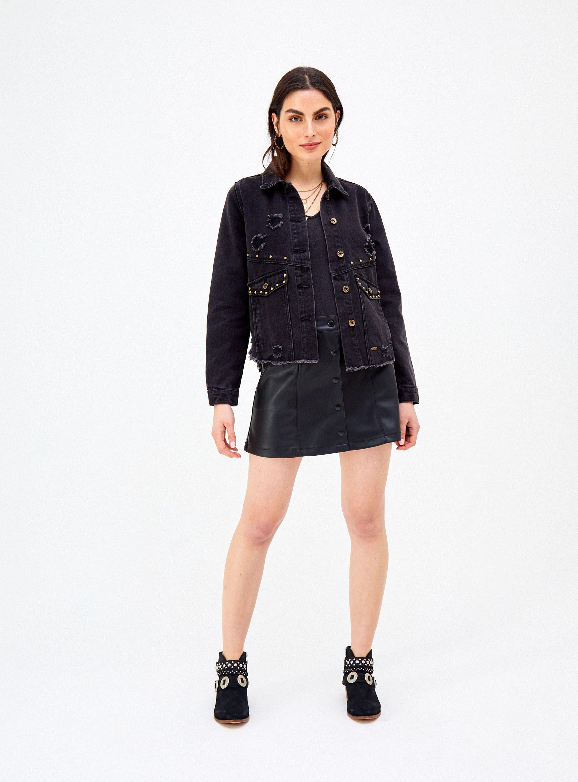 Chaqueta Denim Bolsillos Tapetas-3