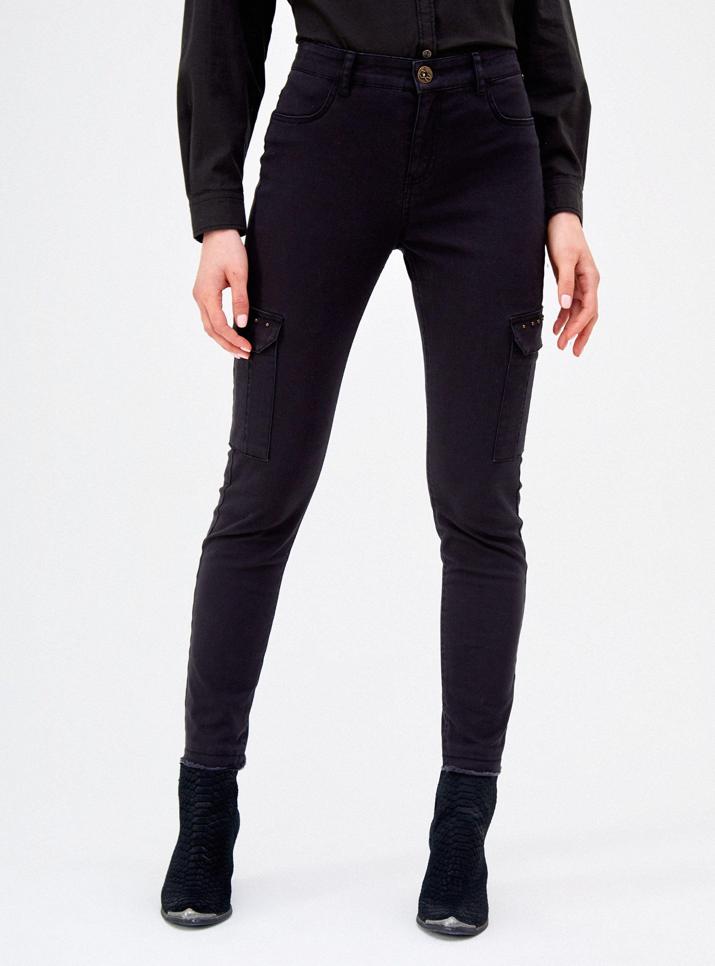 Pantalón Cargo con Bolsillos-0