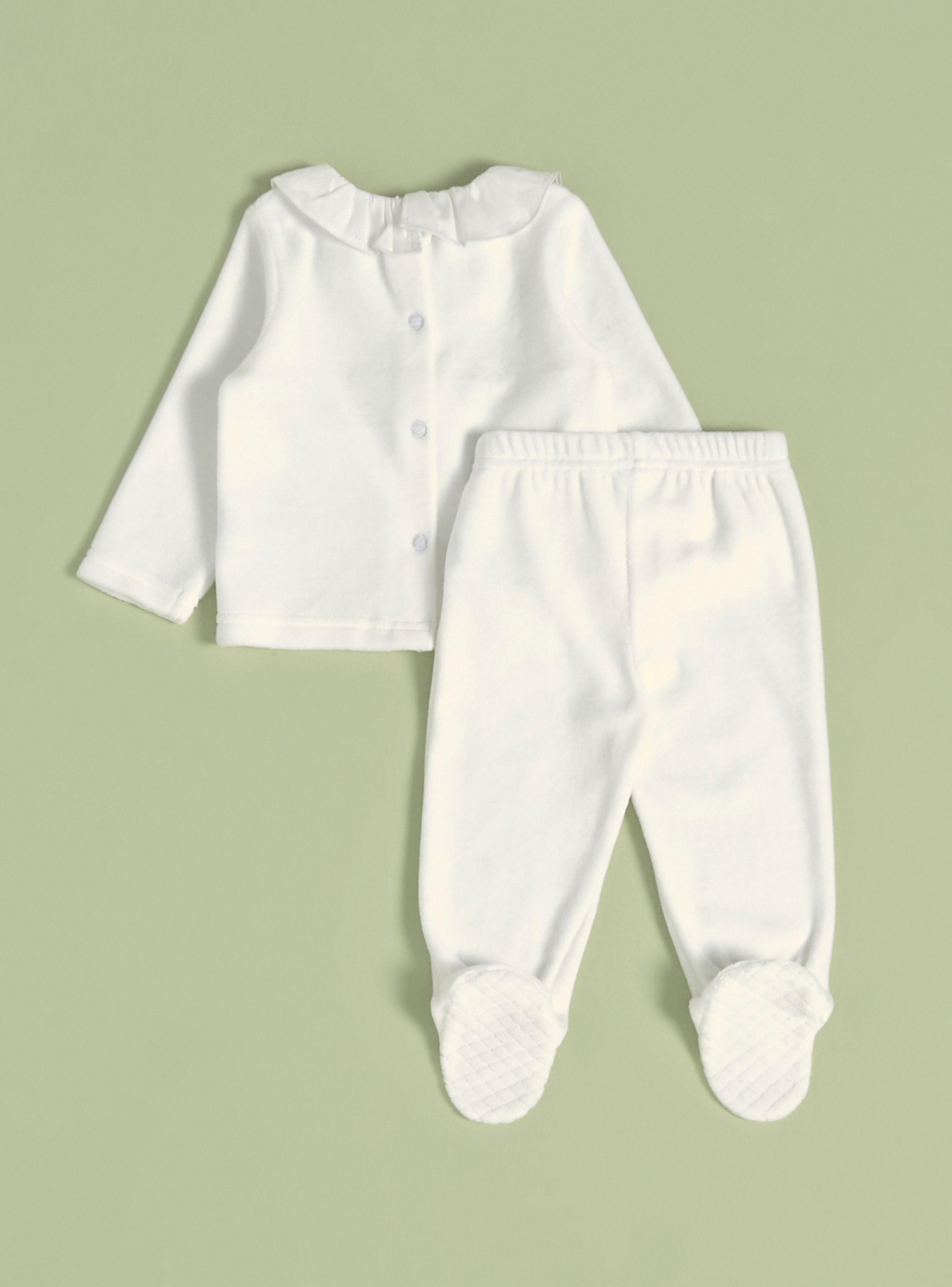 Conjunto con Cuello Bebé y Textura a Tono-1