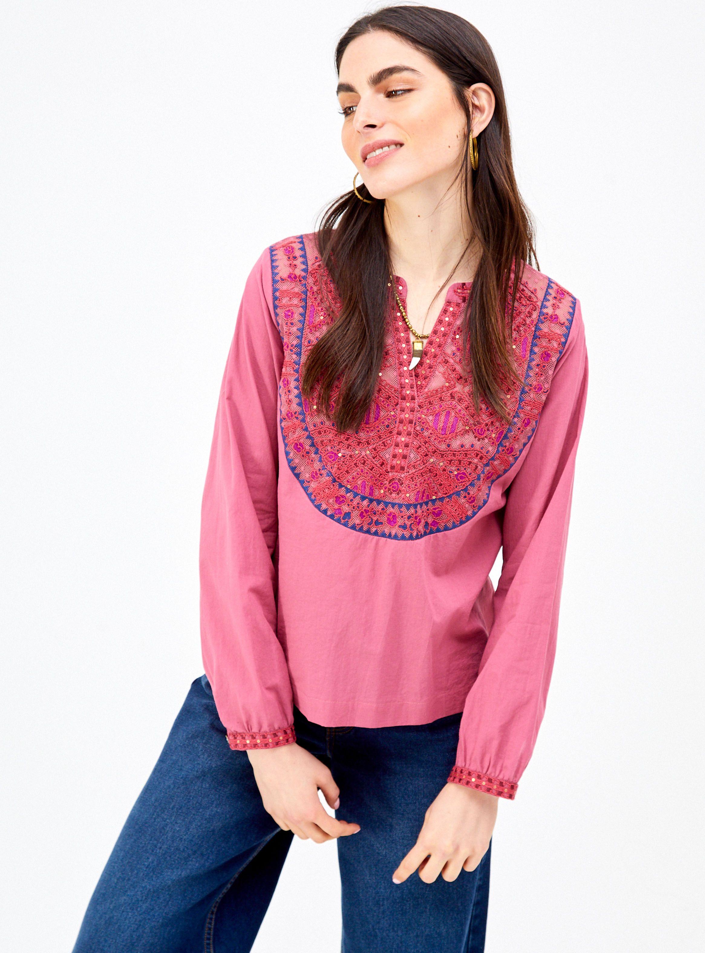 Blusa Manga Larga con Bordado-0
