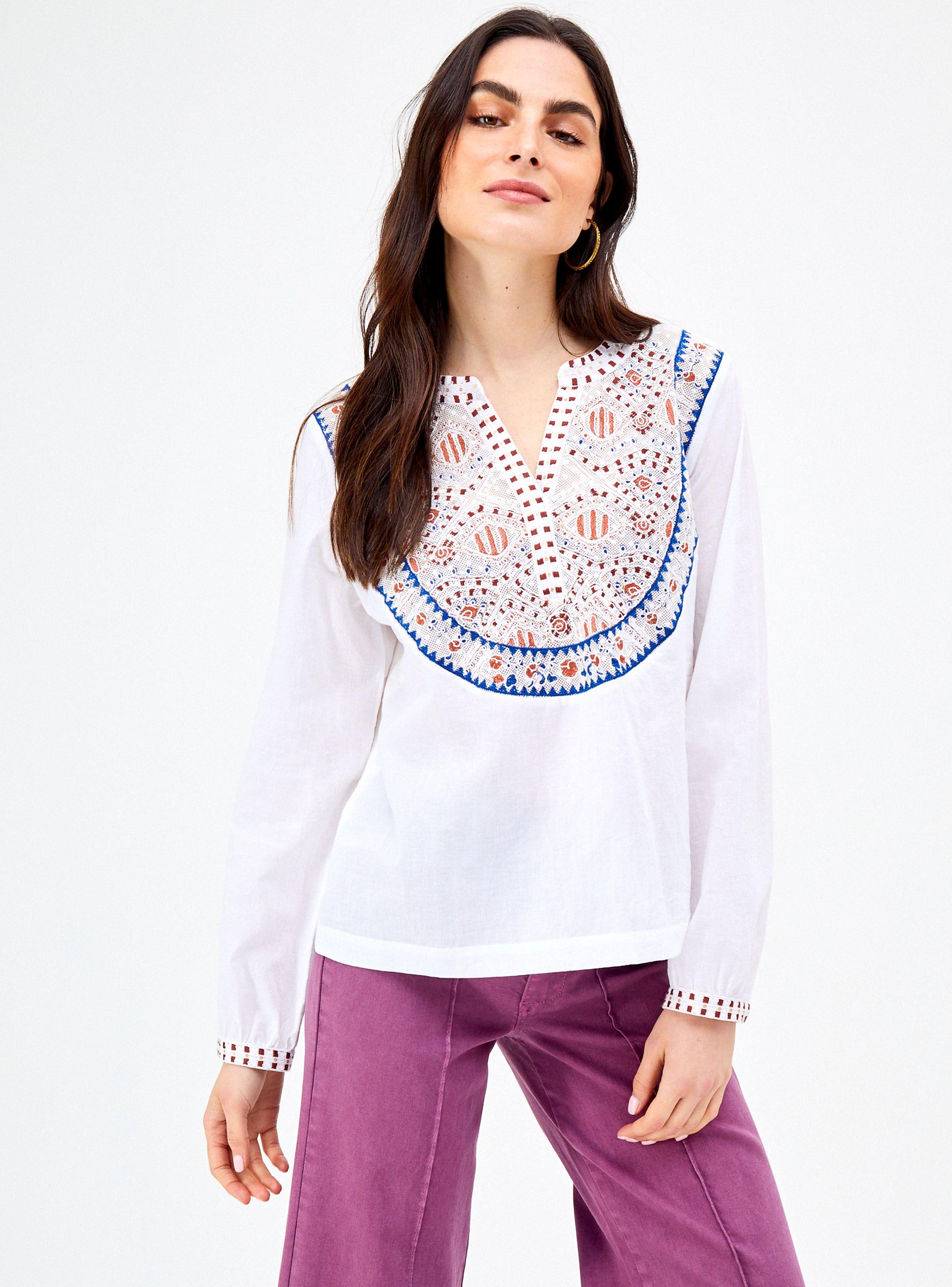 Blusa Manga Larga con Bordado-0