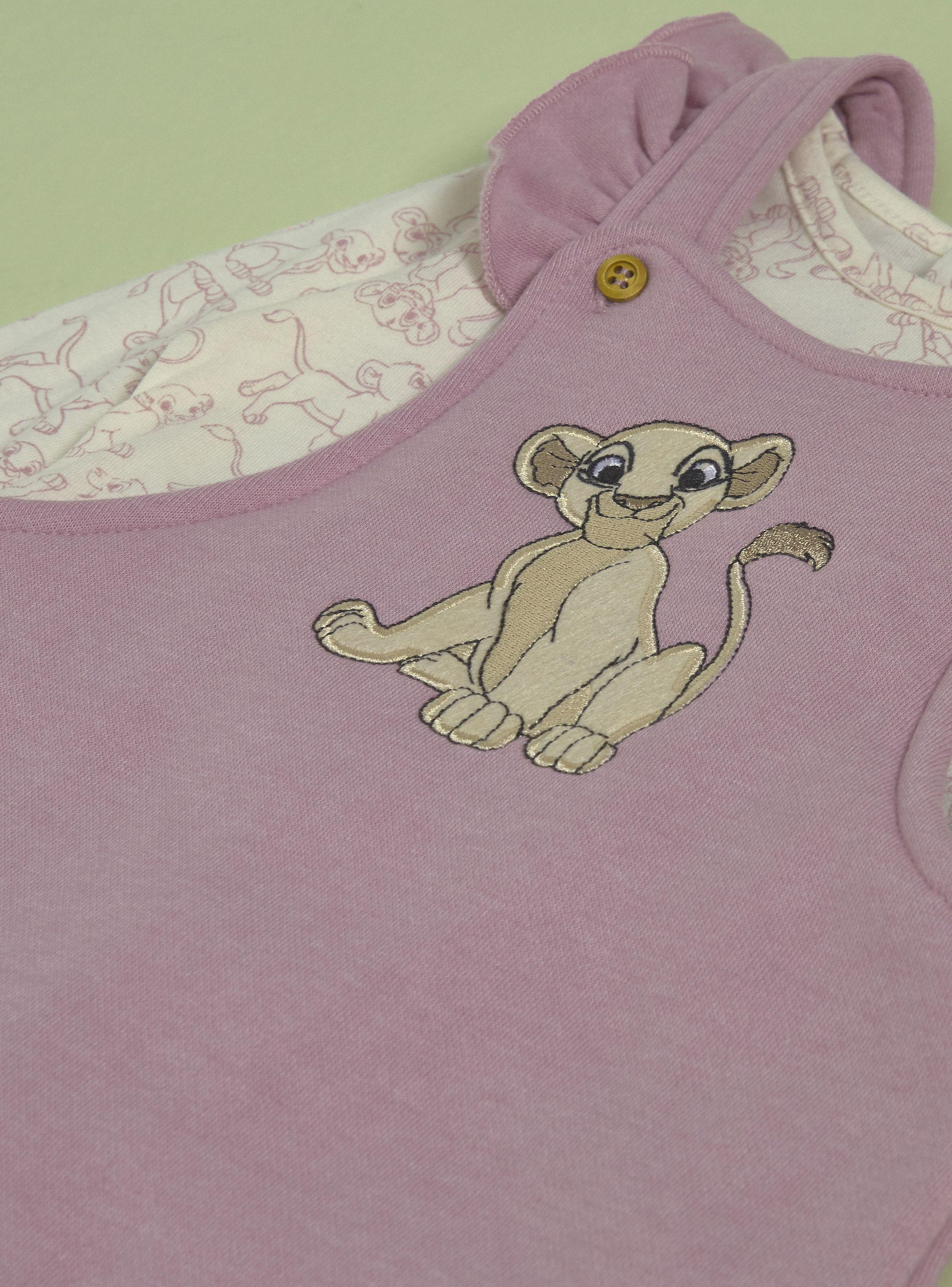 Conjunto Bebé Jardinera y Polera Nala con Bordado Disney-2