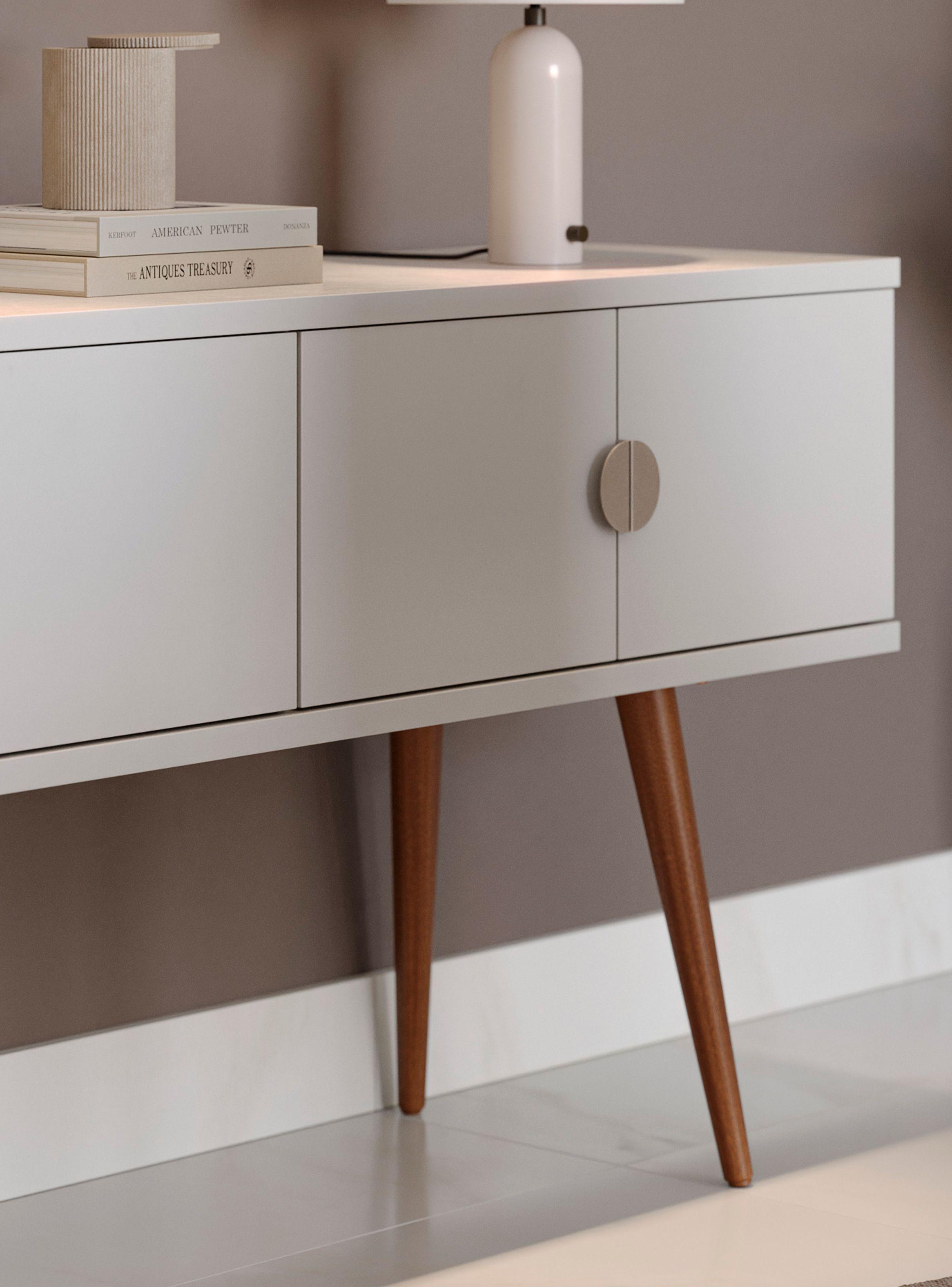 Juego Comedor Abbey Redondo 4 Sillas Loren + Buffet Abbey-4