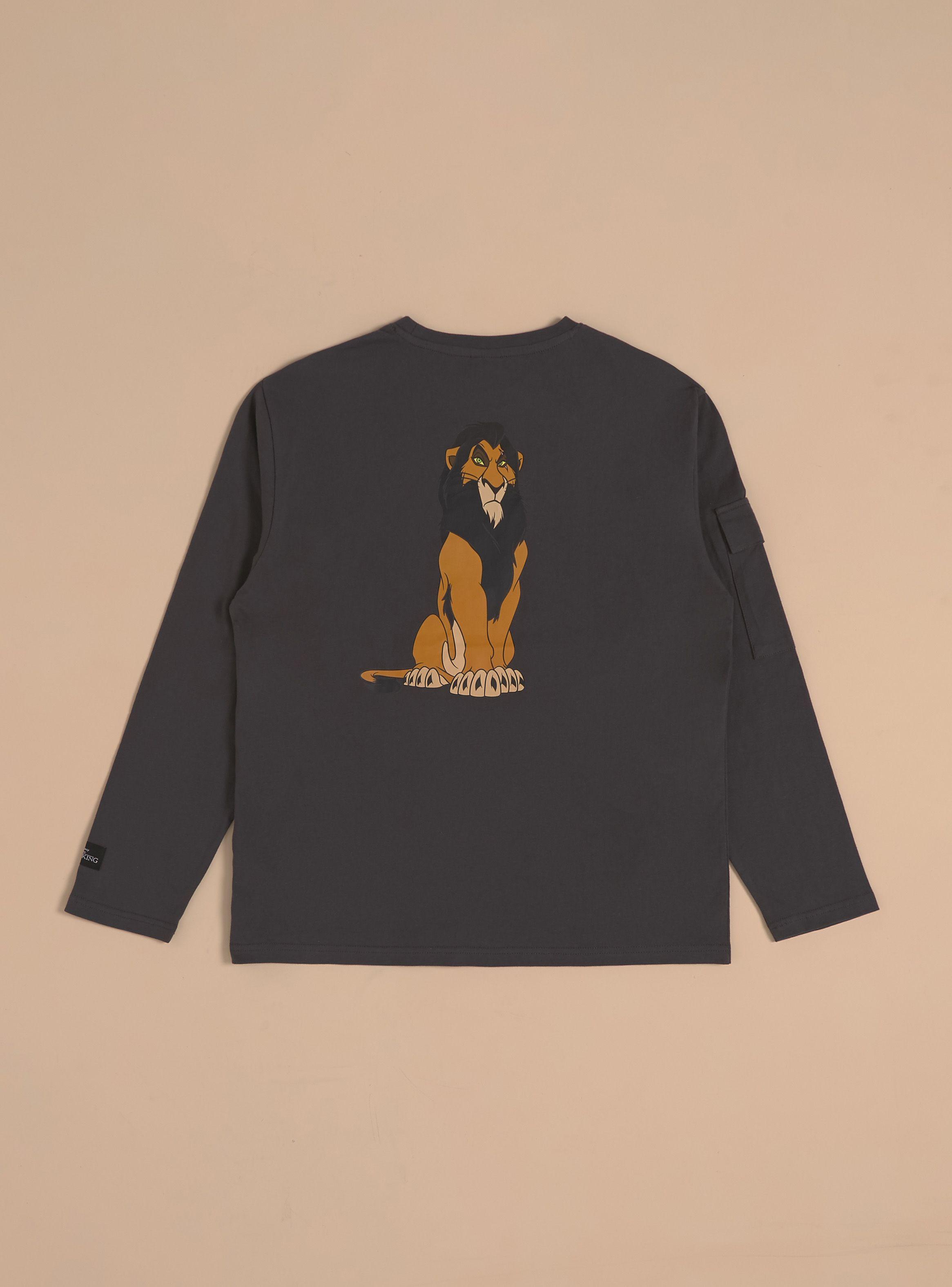 Polera Manga Larga con Bolsillo Scar Rey León Disney-3