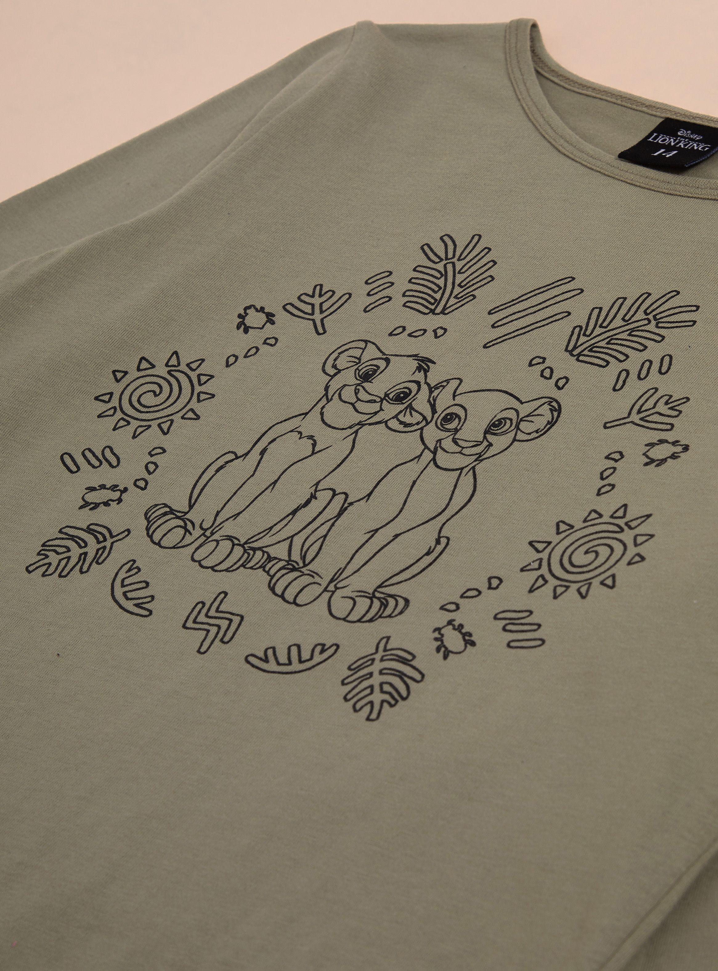 Polera Manga Larga con Glitter Rey León Disney-4