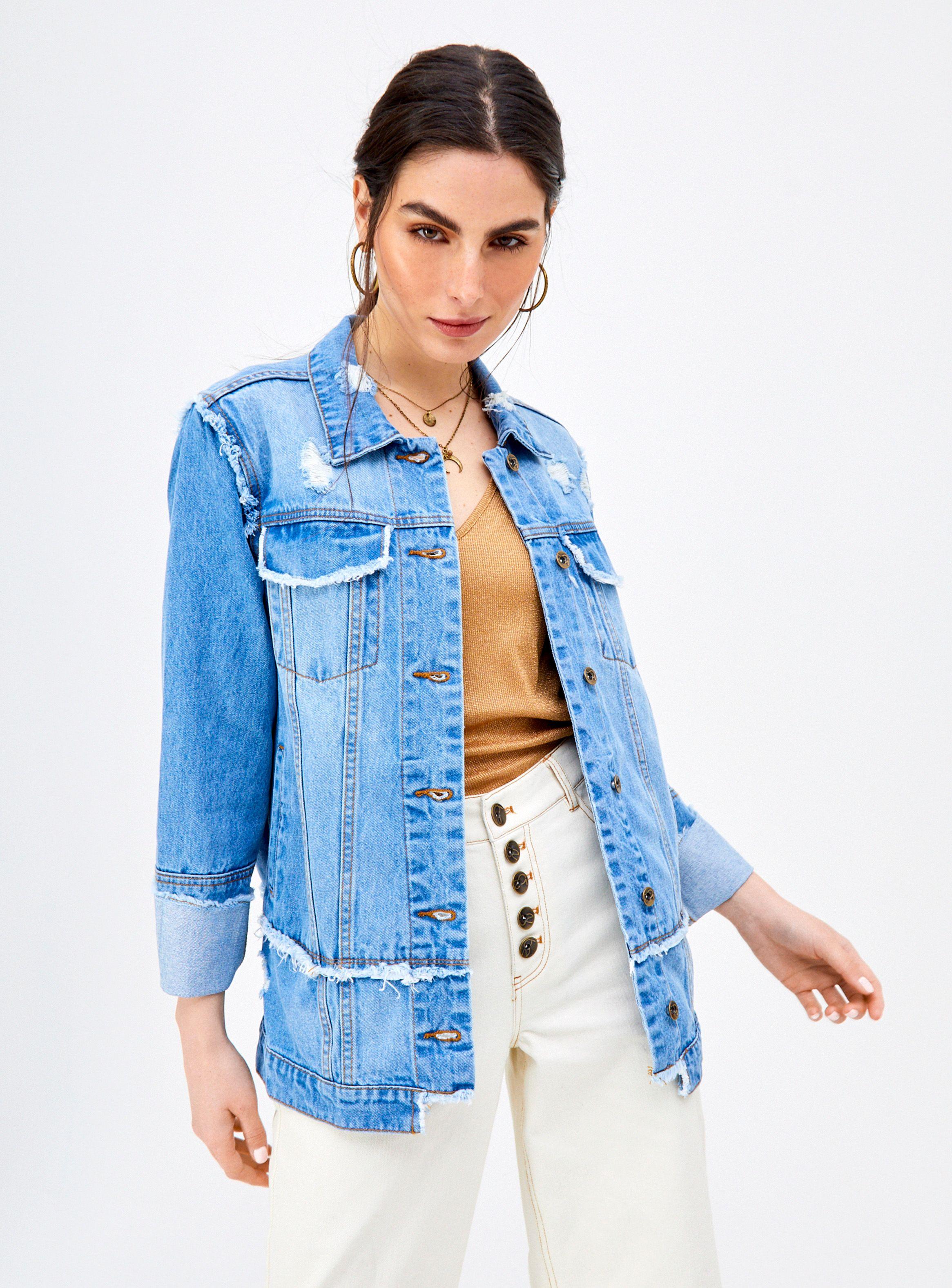 Chaqueta Denim Larga-0