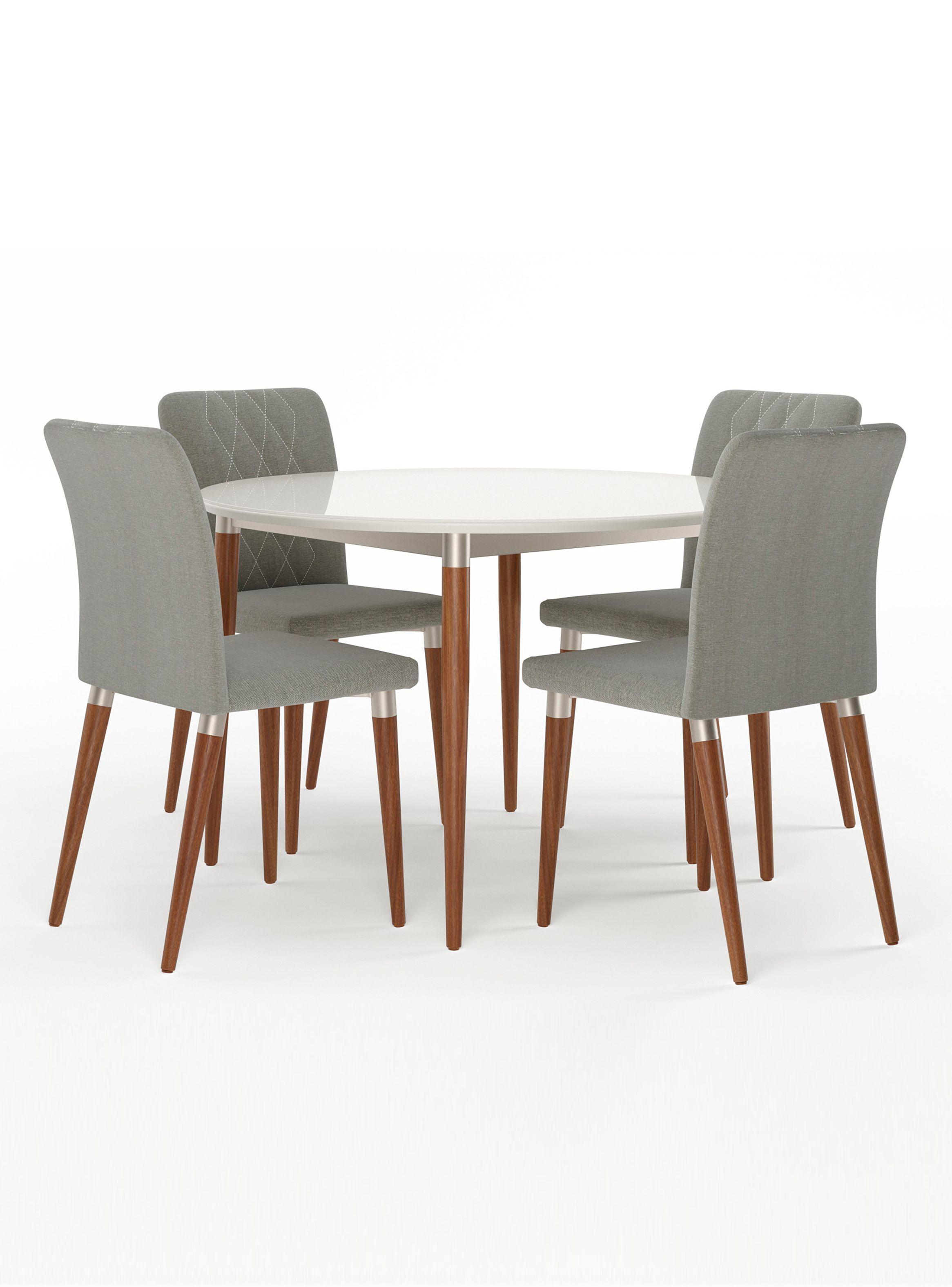 Comedor Abbey 1.15 Redondo + 4 Sillas Abbey Linked 35-0