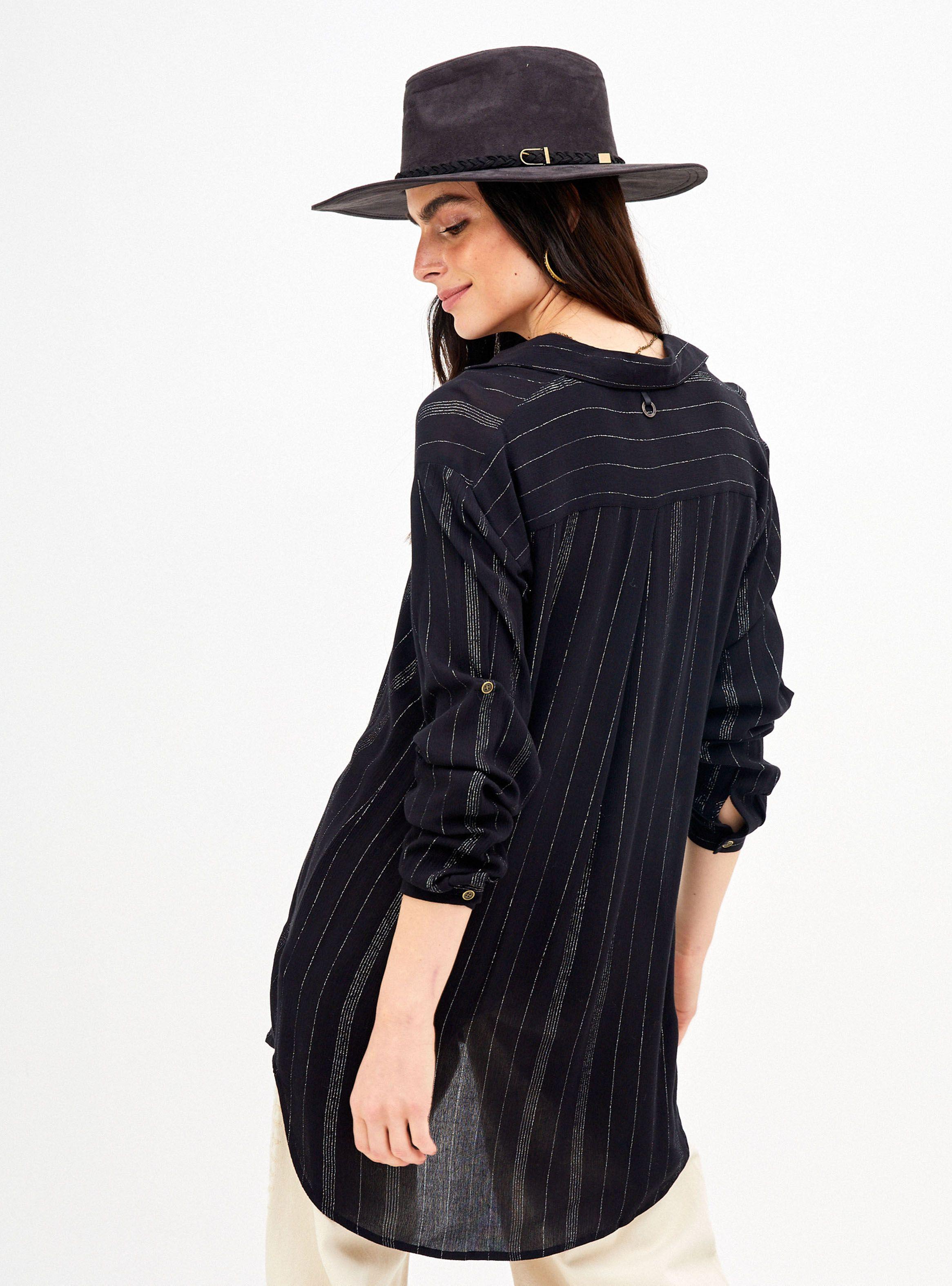 Blusa de Viscosa Bambula con Hilos Lurex-1