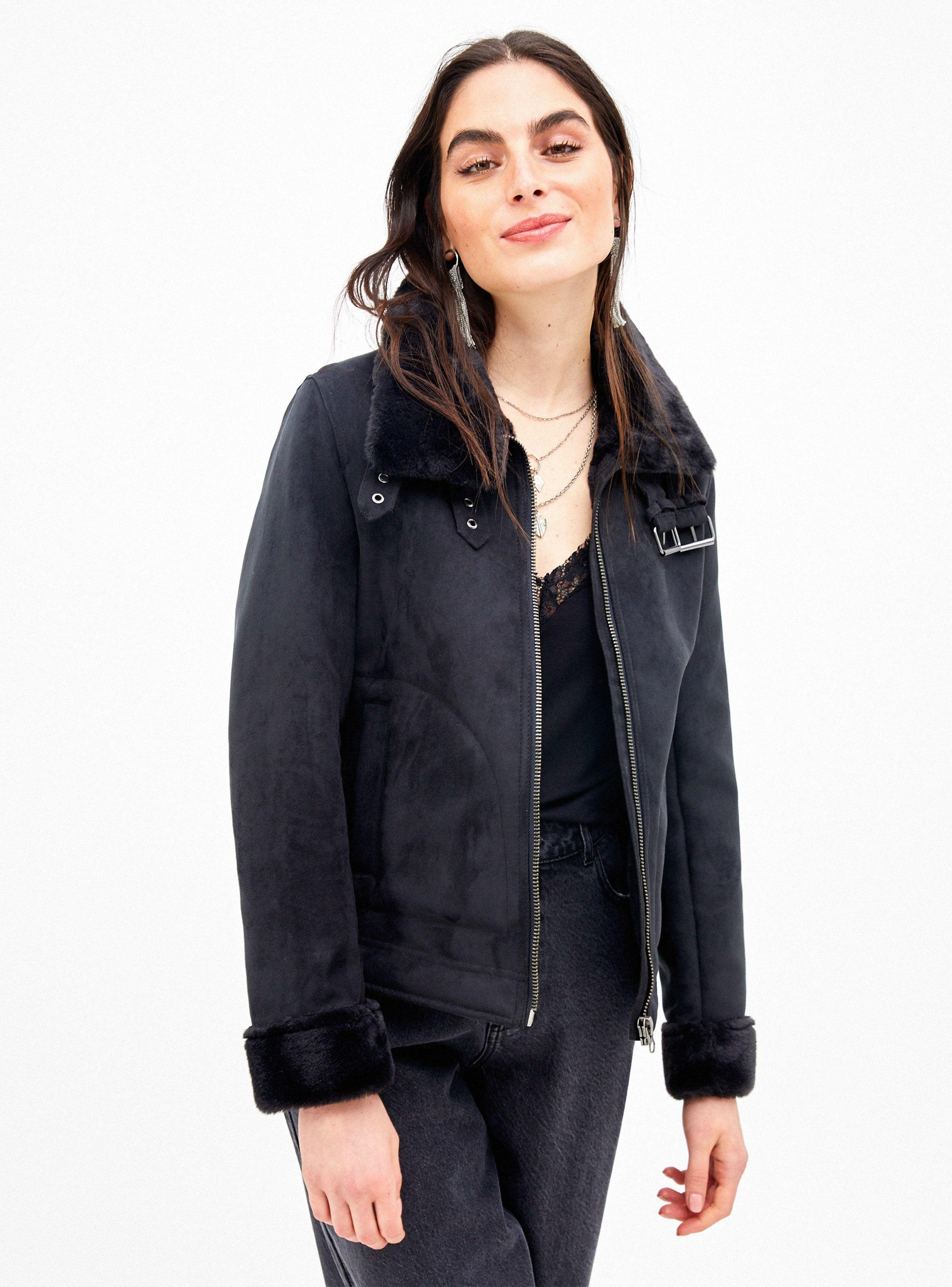 Chaqueta Aplicación de Eco Piel-0