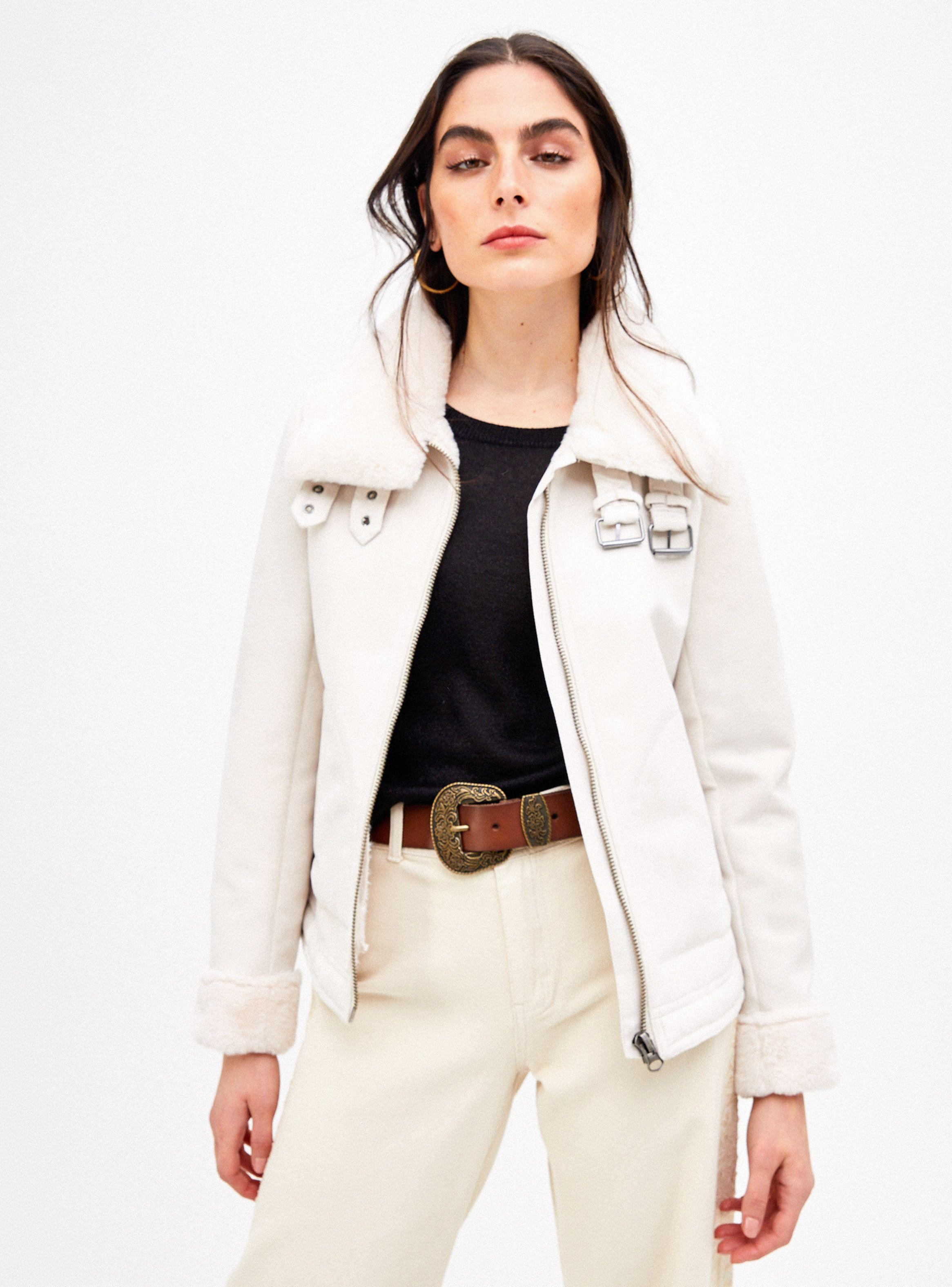 Chaqueta Aplicación de Eco Piel-0