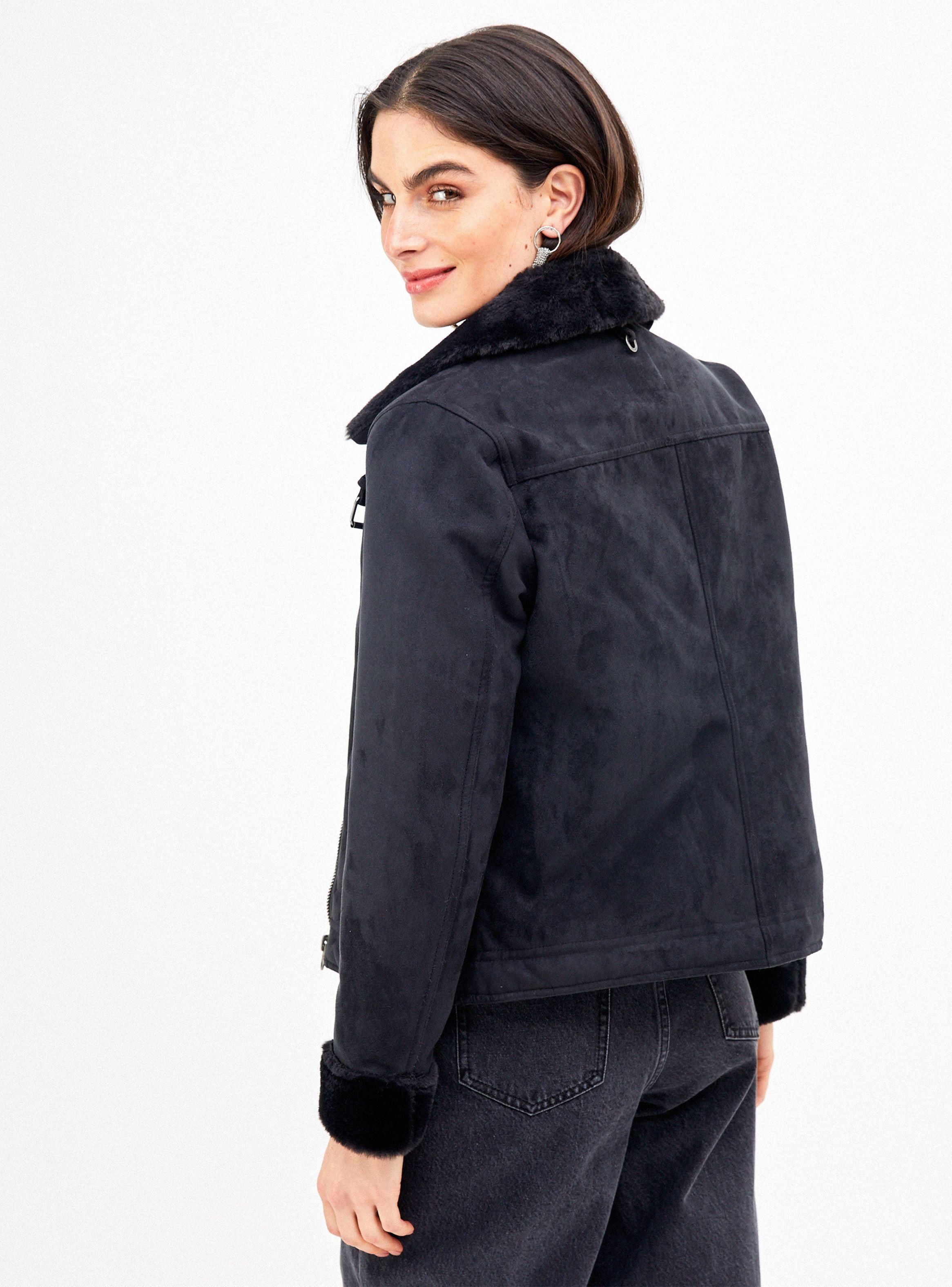 Chaqueta Aplicación de Eco Piel-1