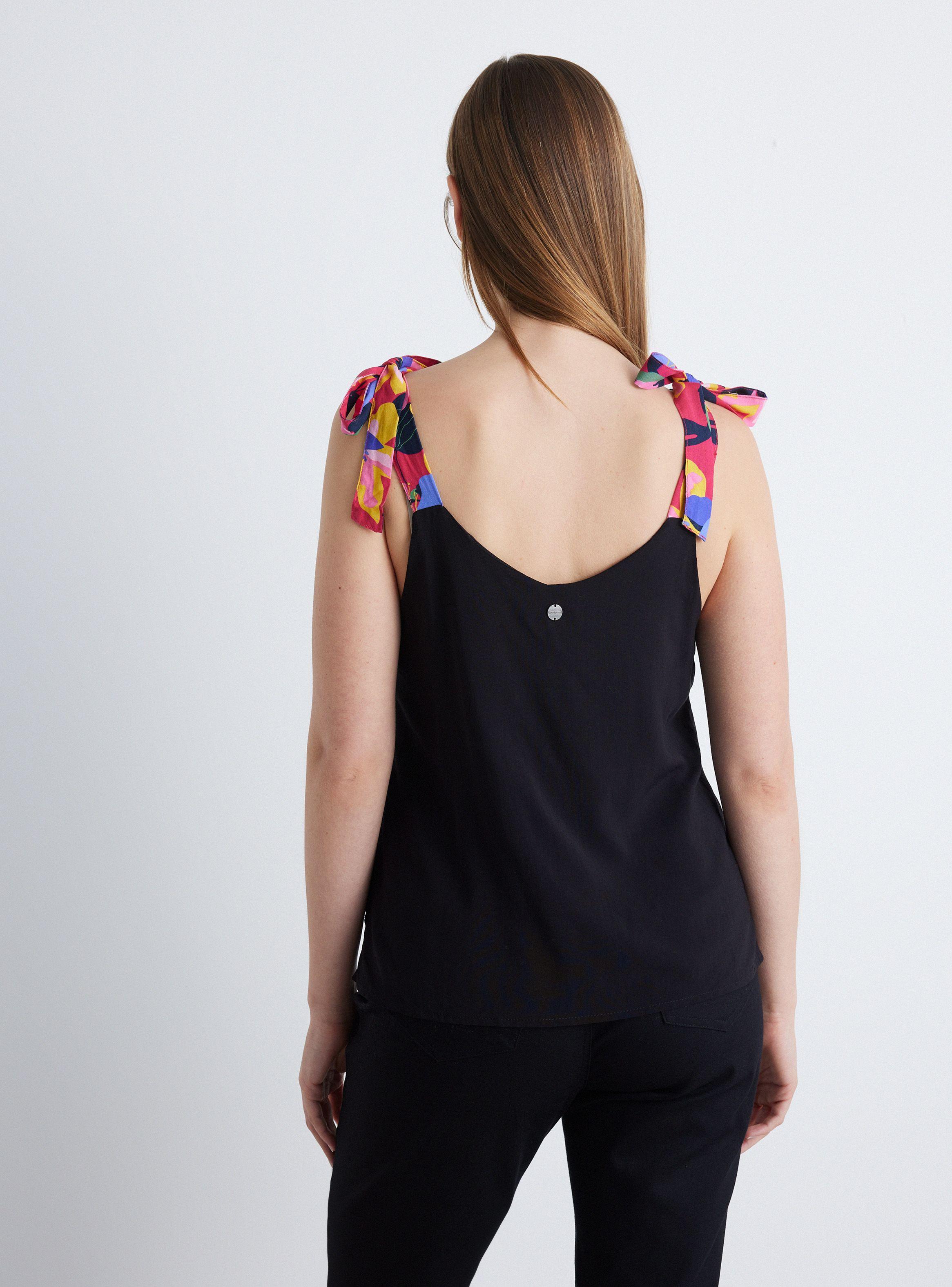 Blusa Con Tirantes Estampados-1