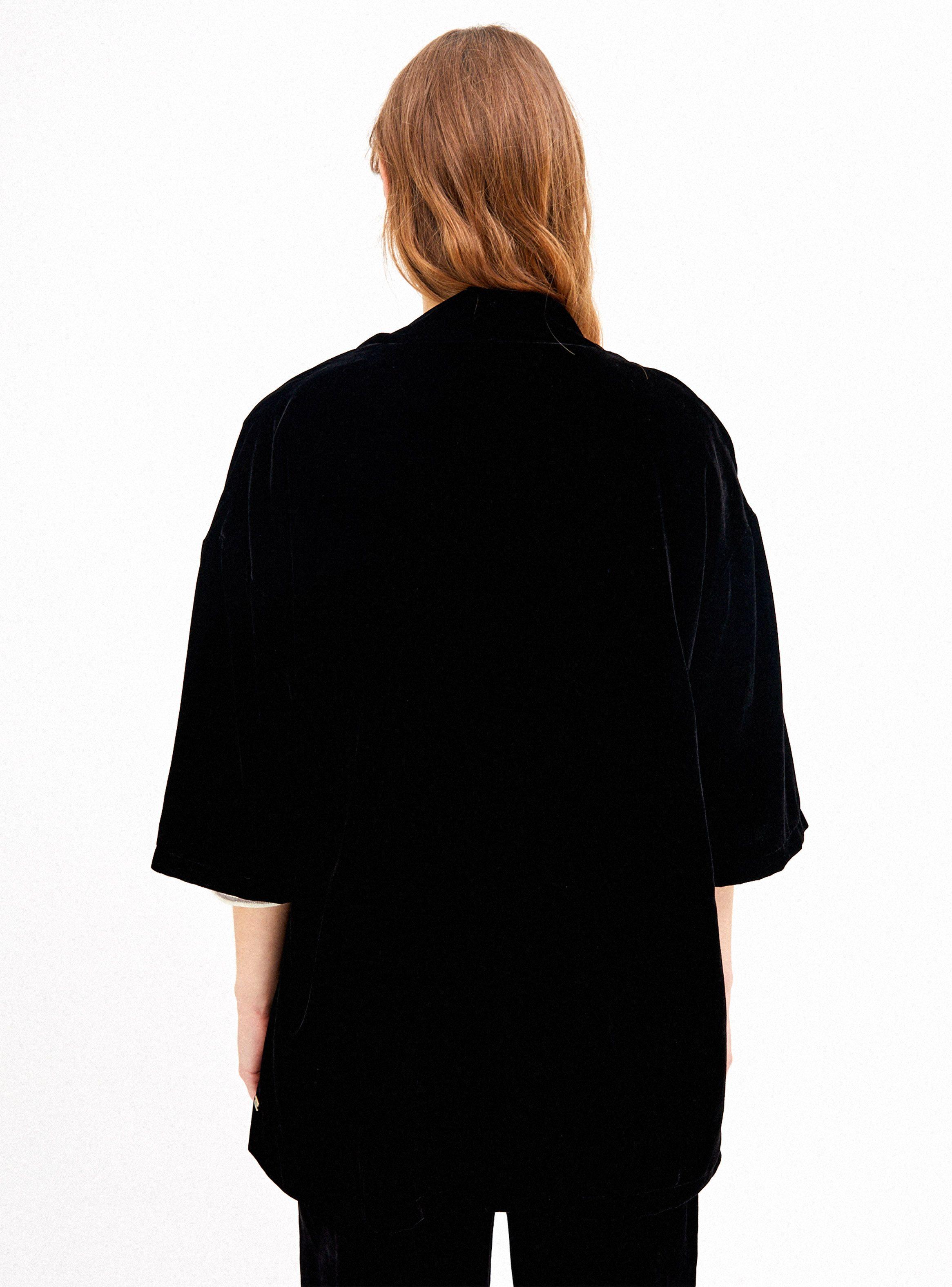 Chaqueta Kimono Tercipelo Manga 44289-1