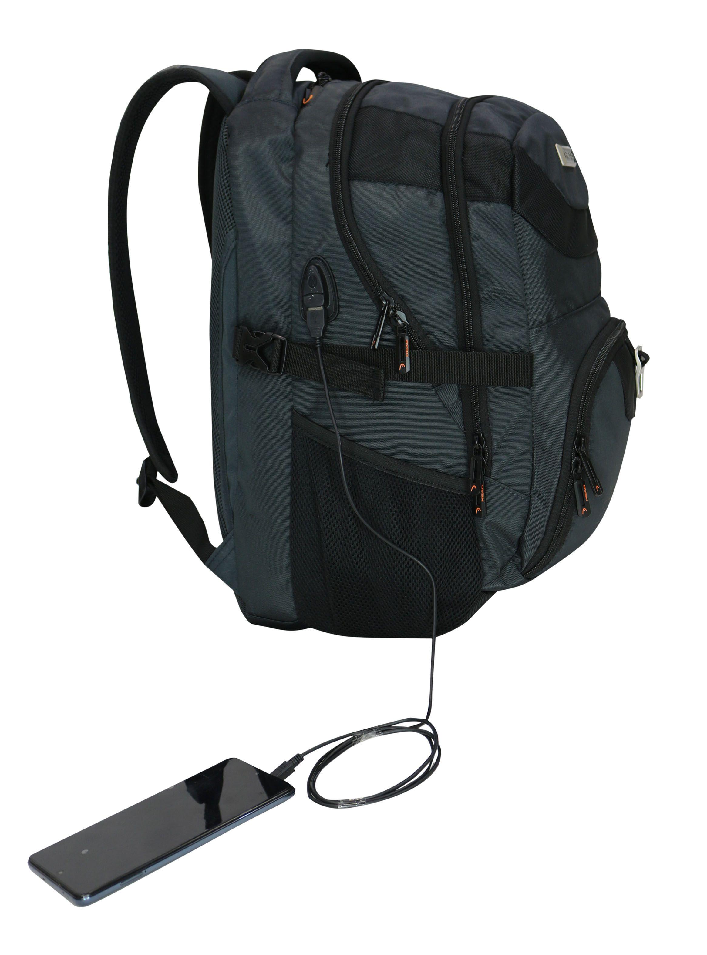 Mochila Portalaptop Q7 Usb Gris-5