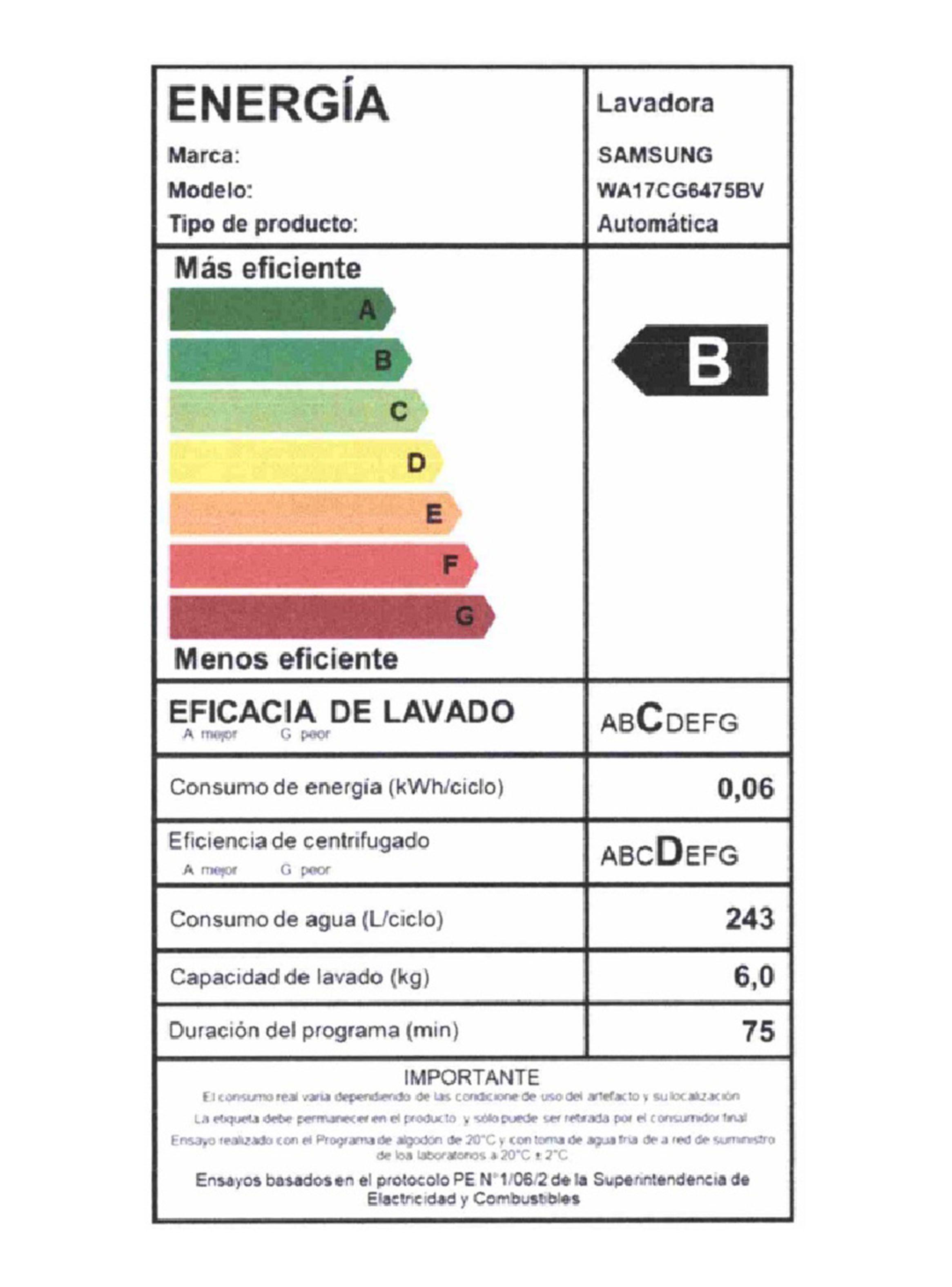 Lavadora Carga Superior 17 Kg con Eco Bubble WA17CG6745BVZS-9