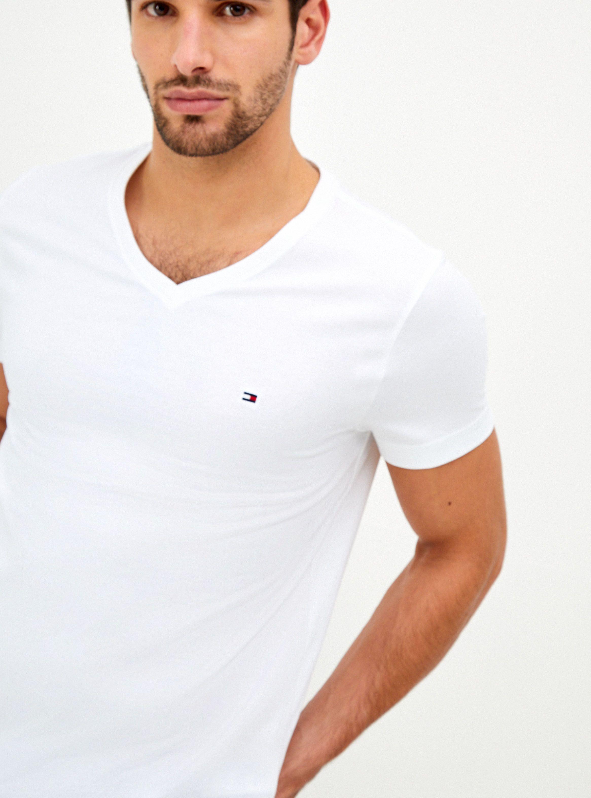 Polera  Diseño Básico Manga Corta Cuello V-2