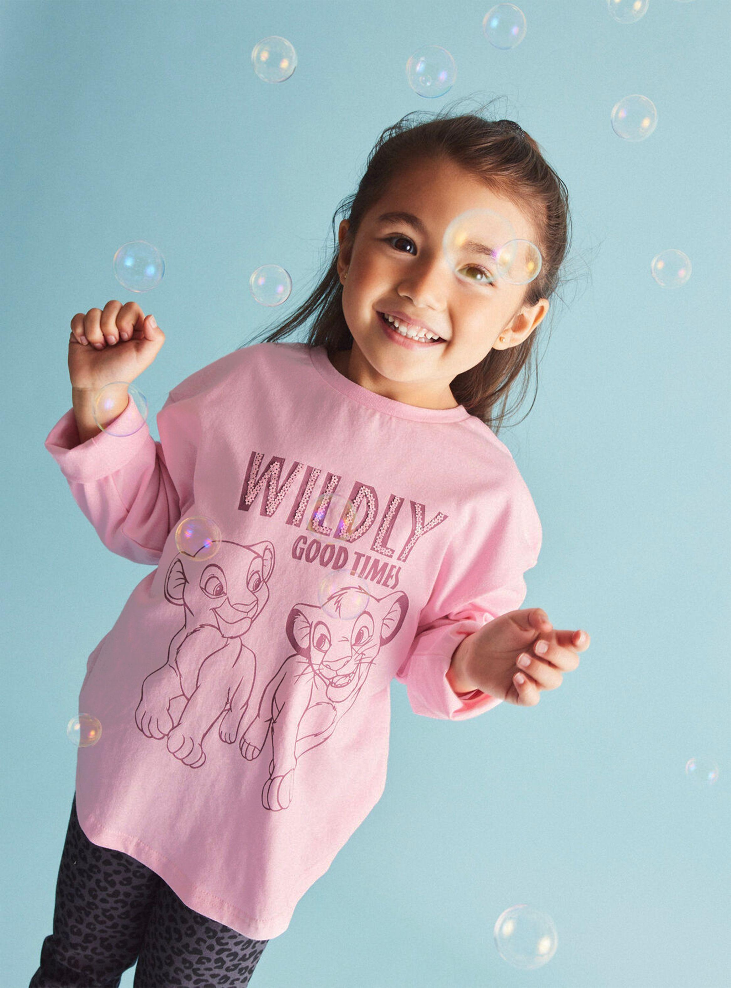 Polera Niña con Aplicación Nala & Simba Disney-0