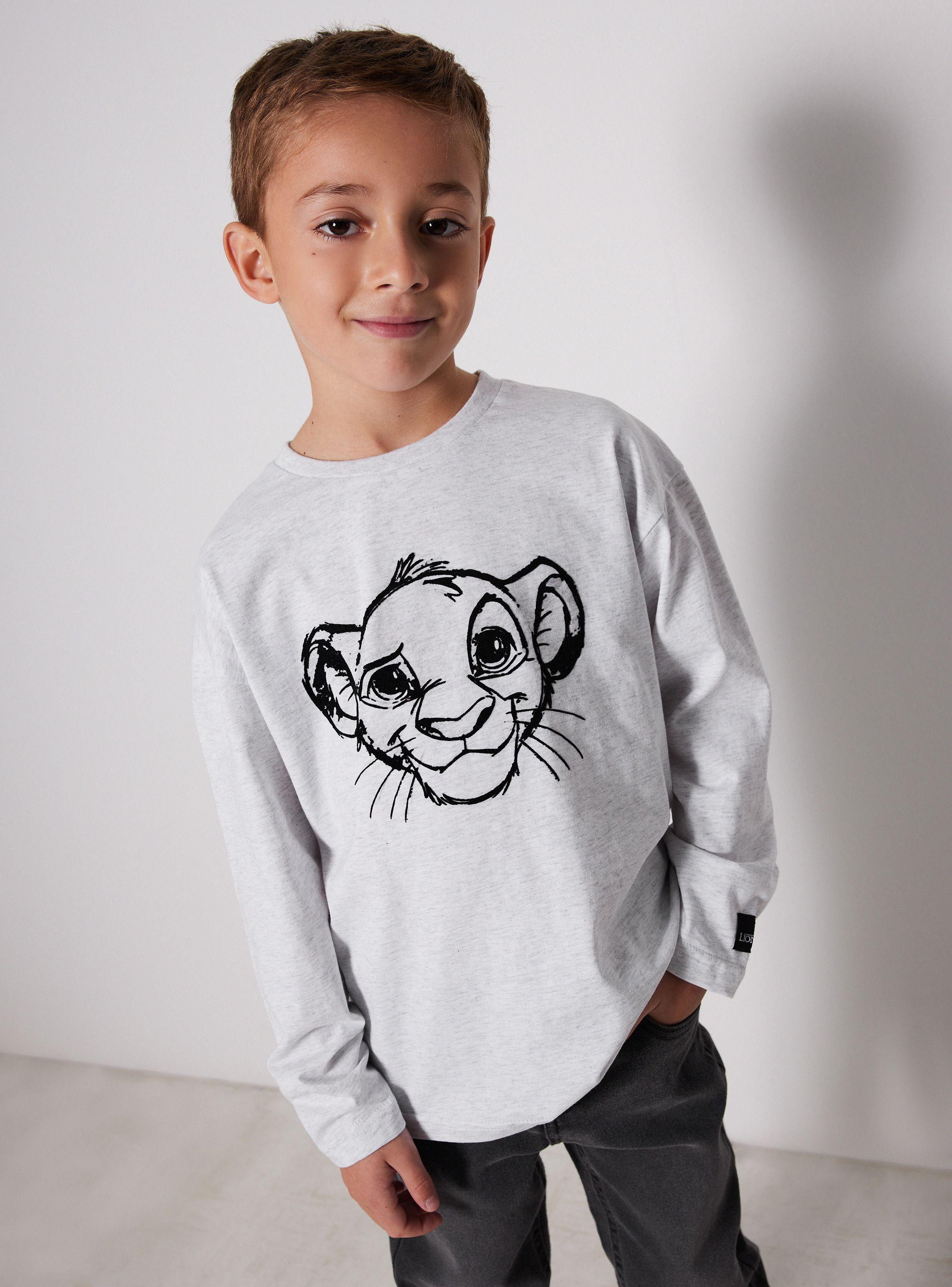 Polera Manga Larga Niño Rey León Disney-0