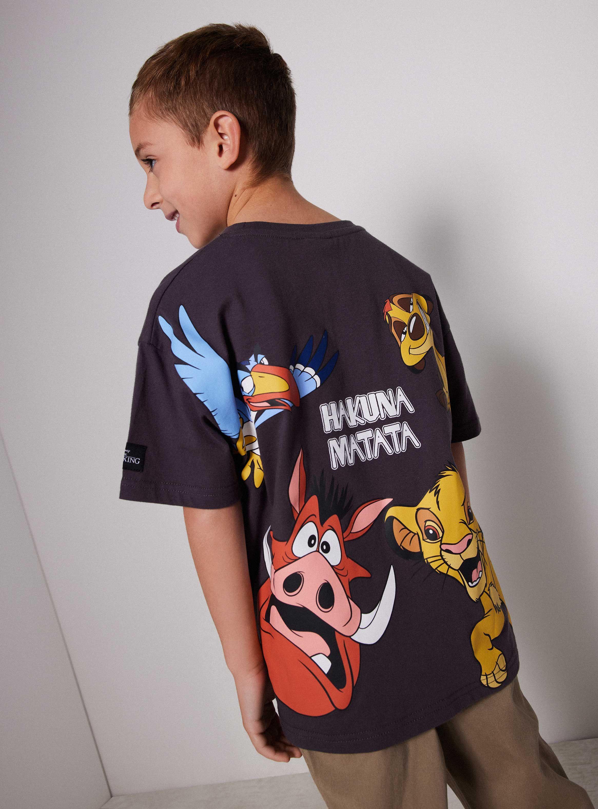 Polera Niño Manga Corta Rey León Disney-0