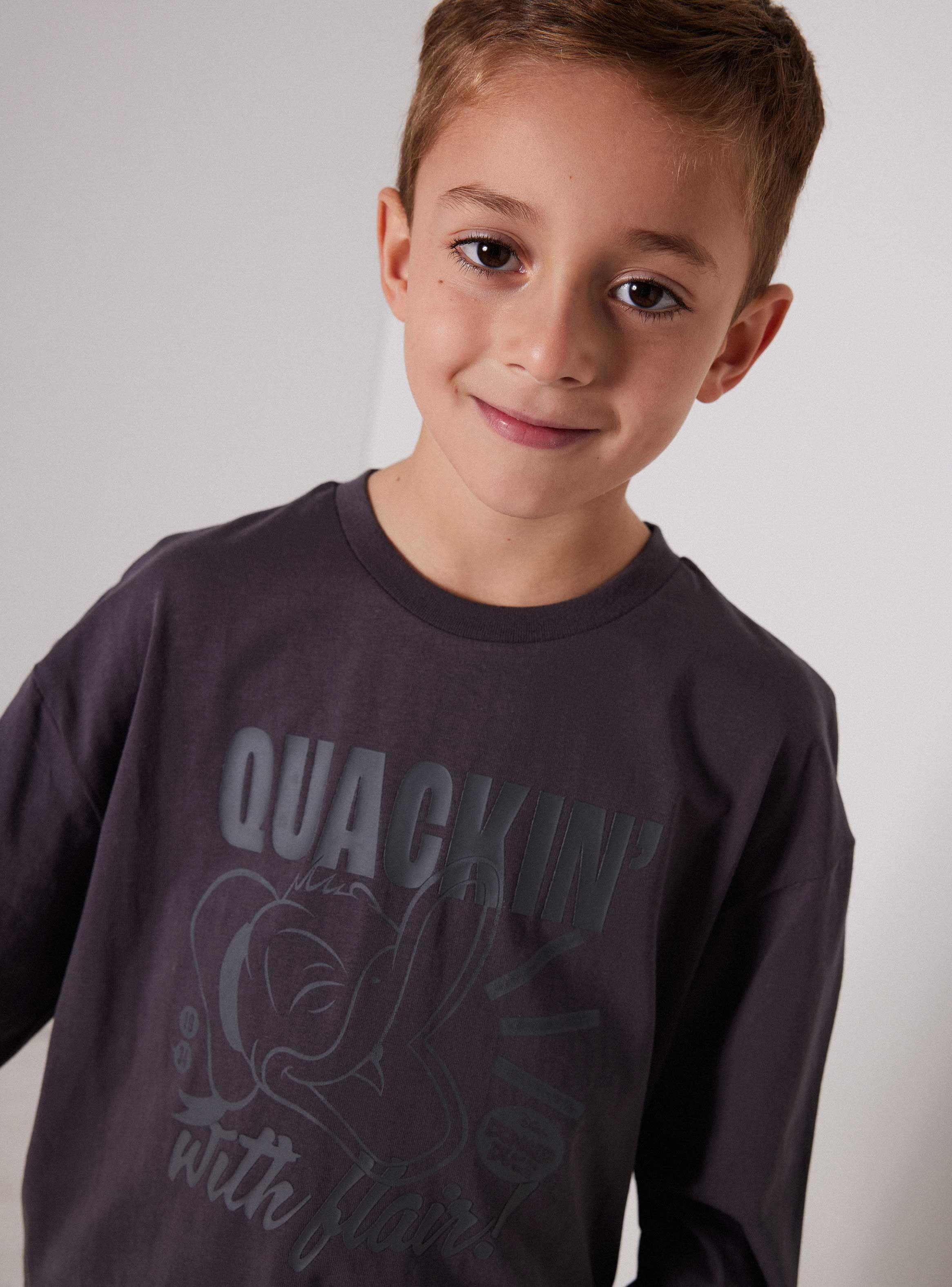 Polera Manga Larga Niño Donald Duck Disney-1