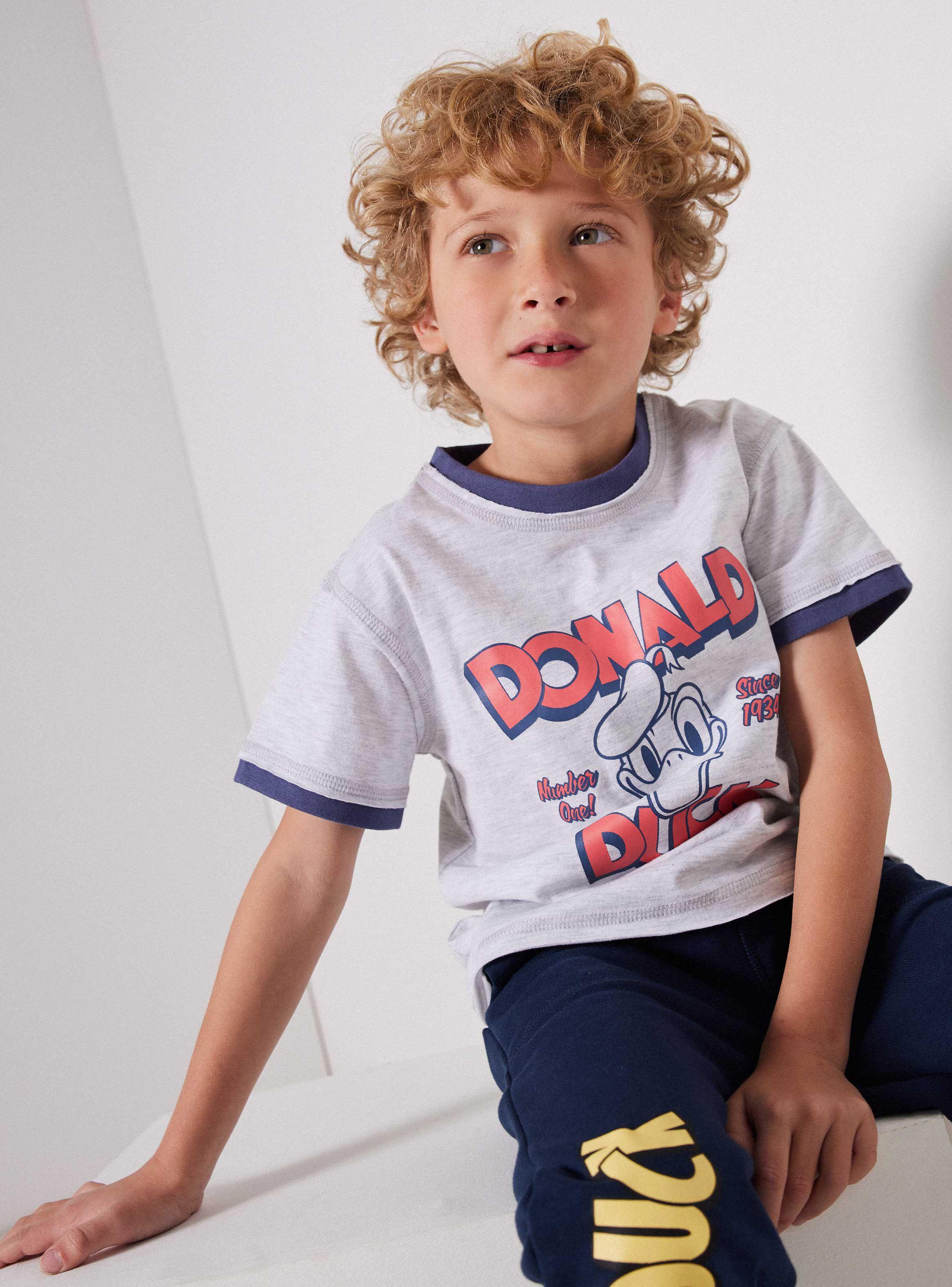 Polera Niño Manga Corta Donald Duck Disney-0