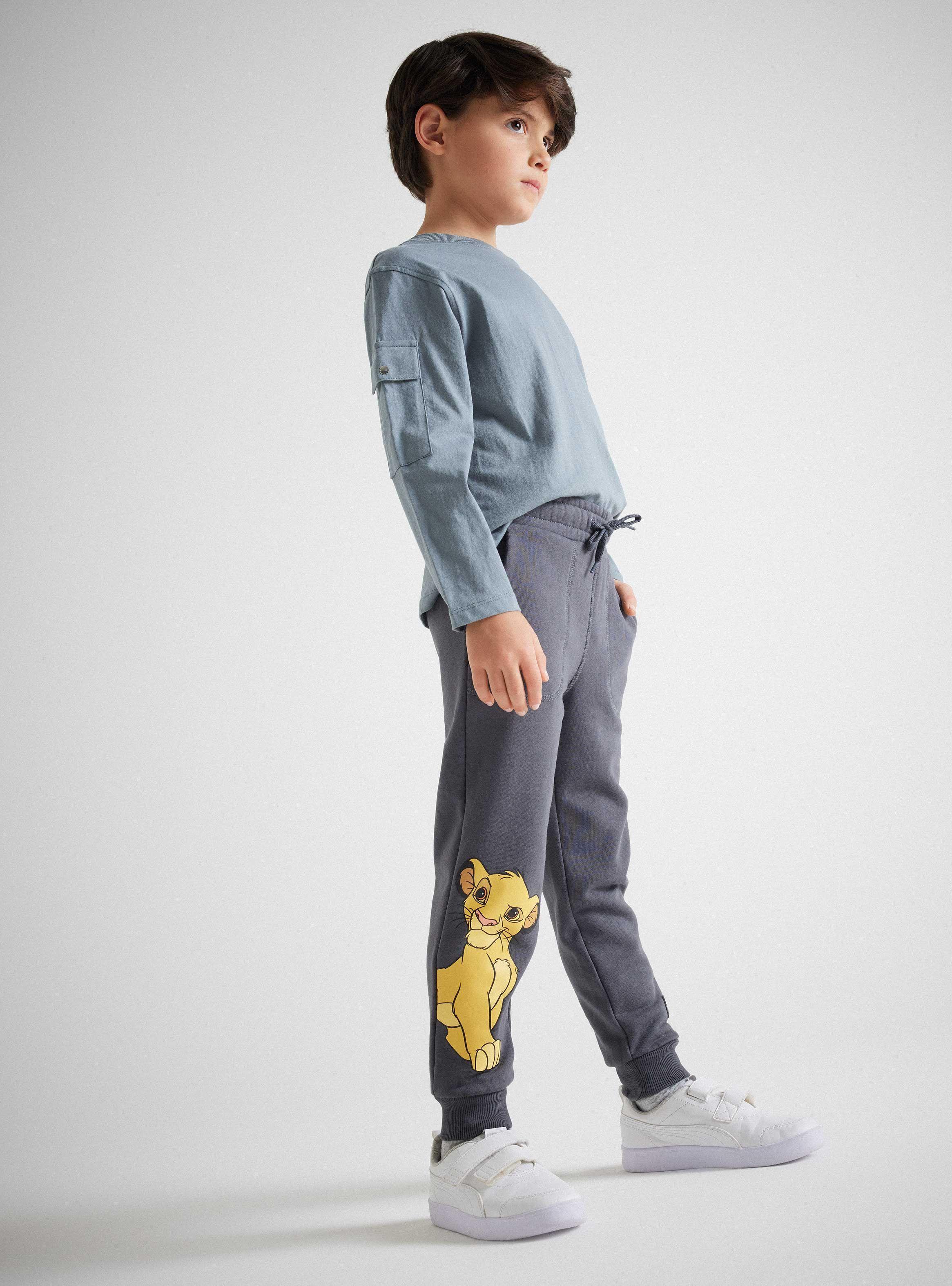 Pantalón con Bolsillo y Estampado Simba-0