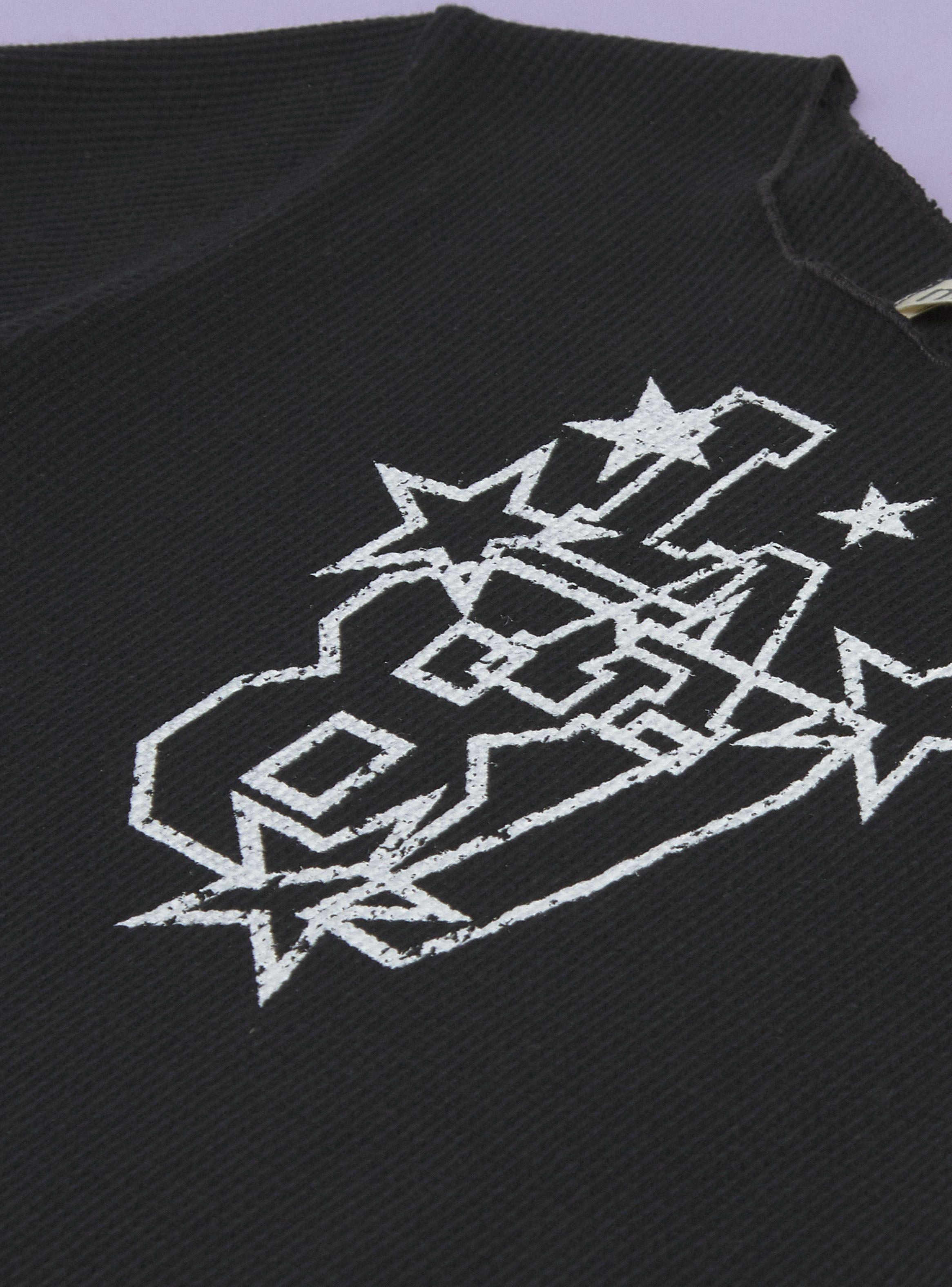 Polera Manga Corta Front Print Corte Asimétrico-4